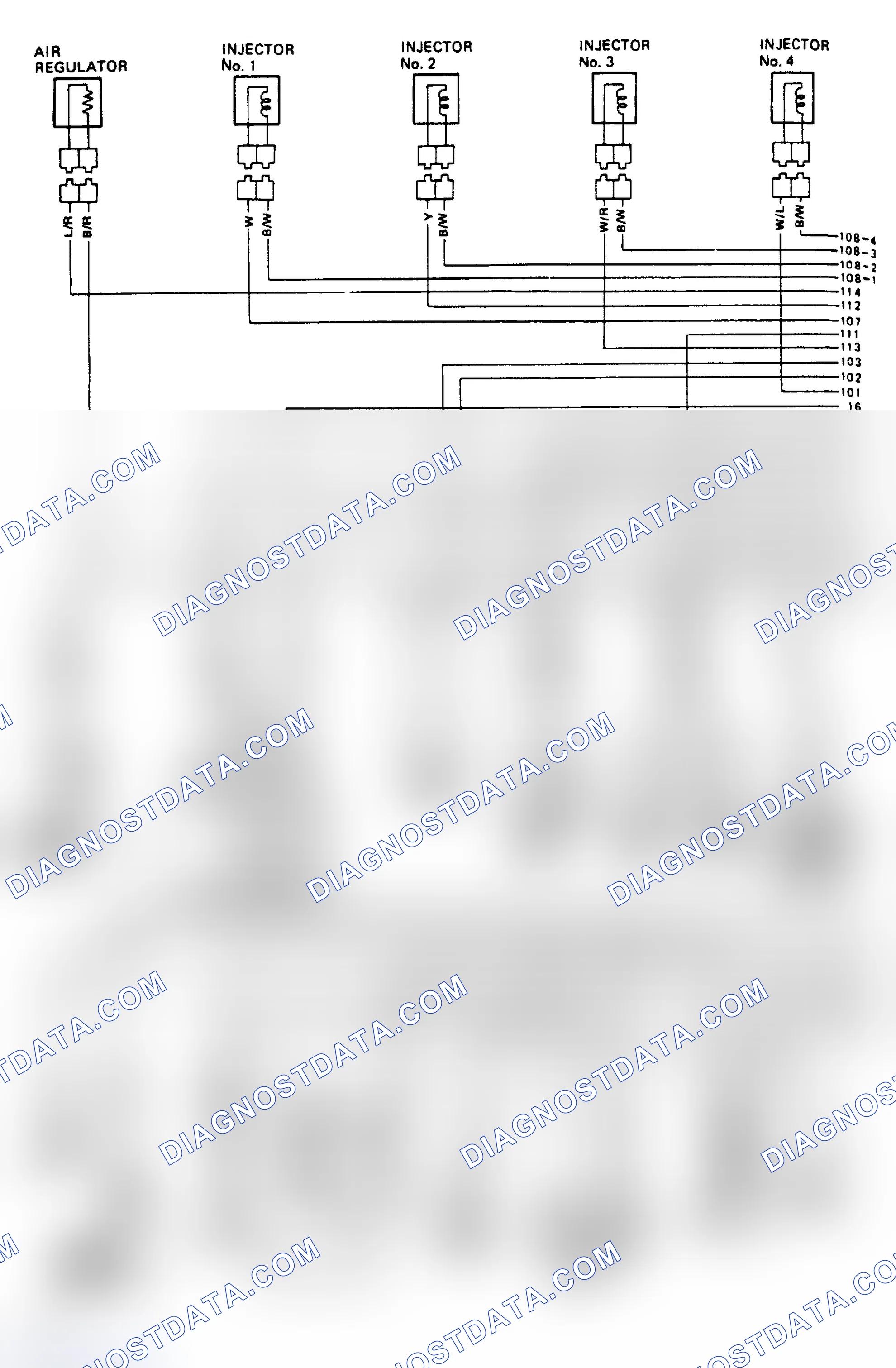 Scheme 30: 200SX EFI Control System Wiring Diagram (1 Of 2)