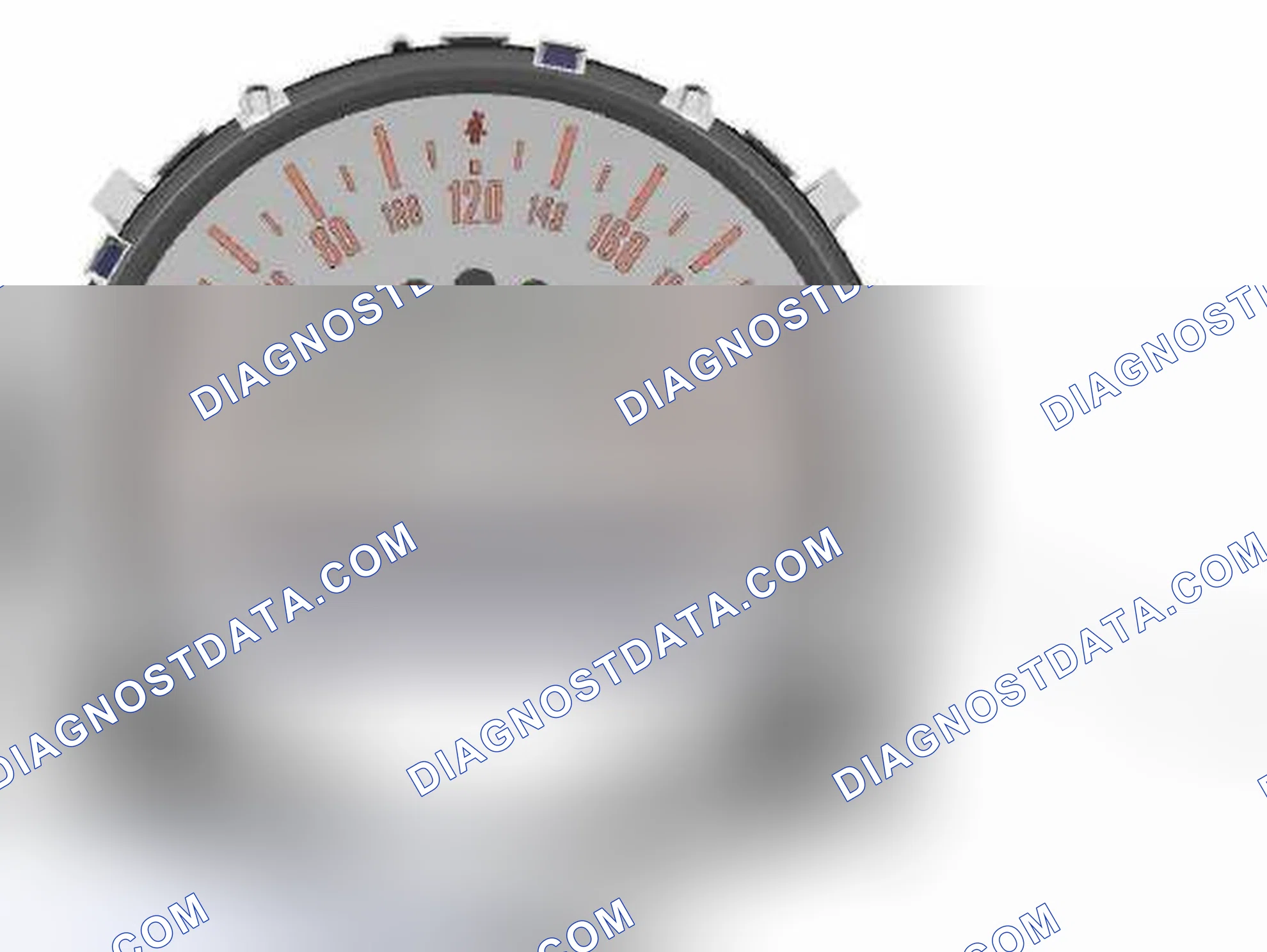 Scheme 101: Drawing and location of the malfunction indicator lamp for model Mini Cooper S