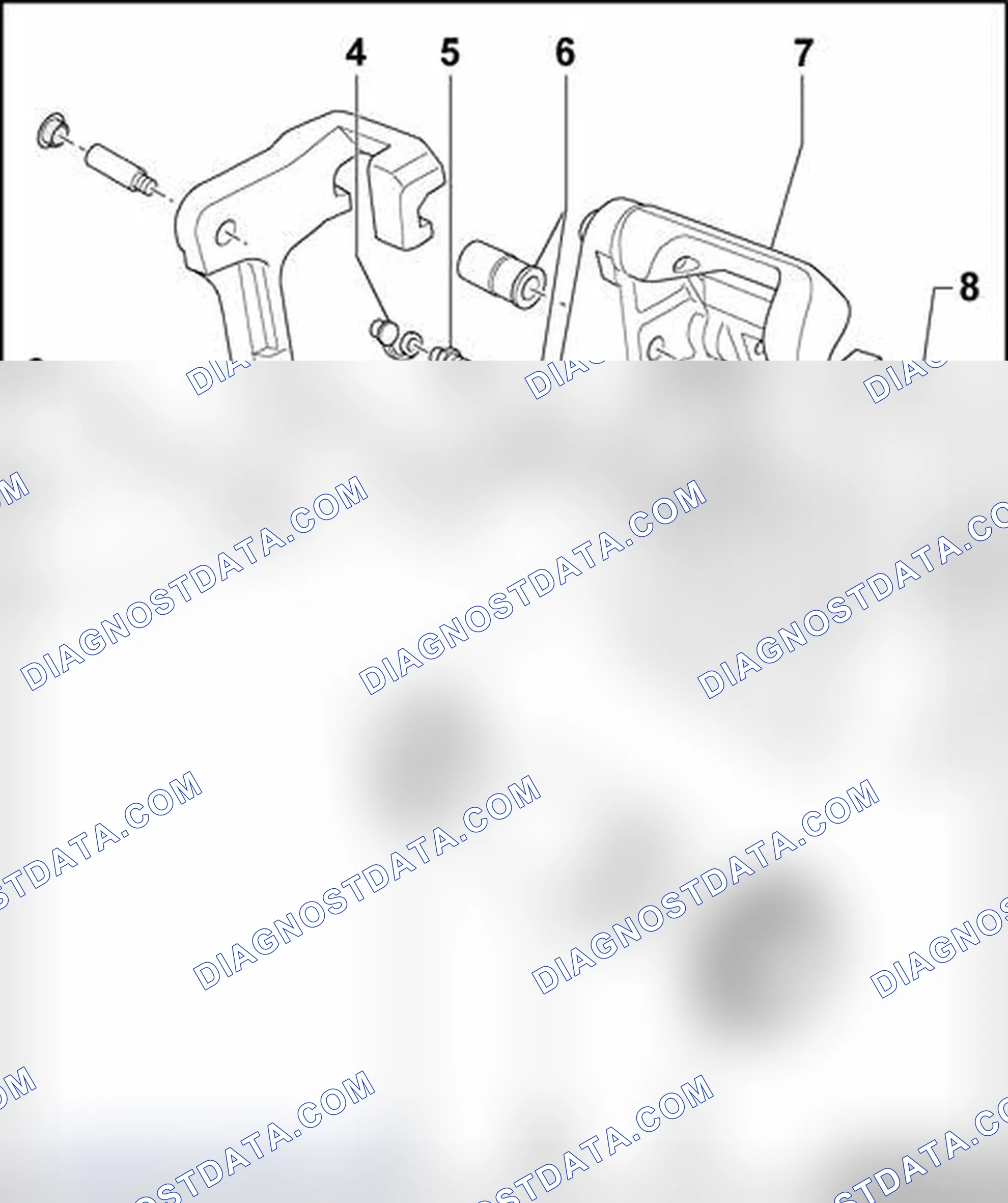 Scheme 126: Brake caliper, servicing