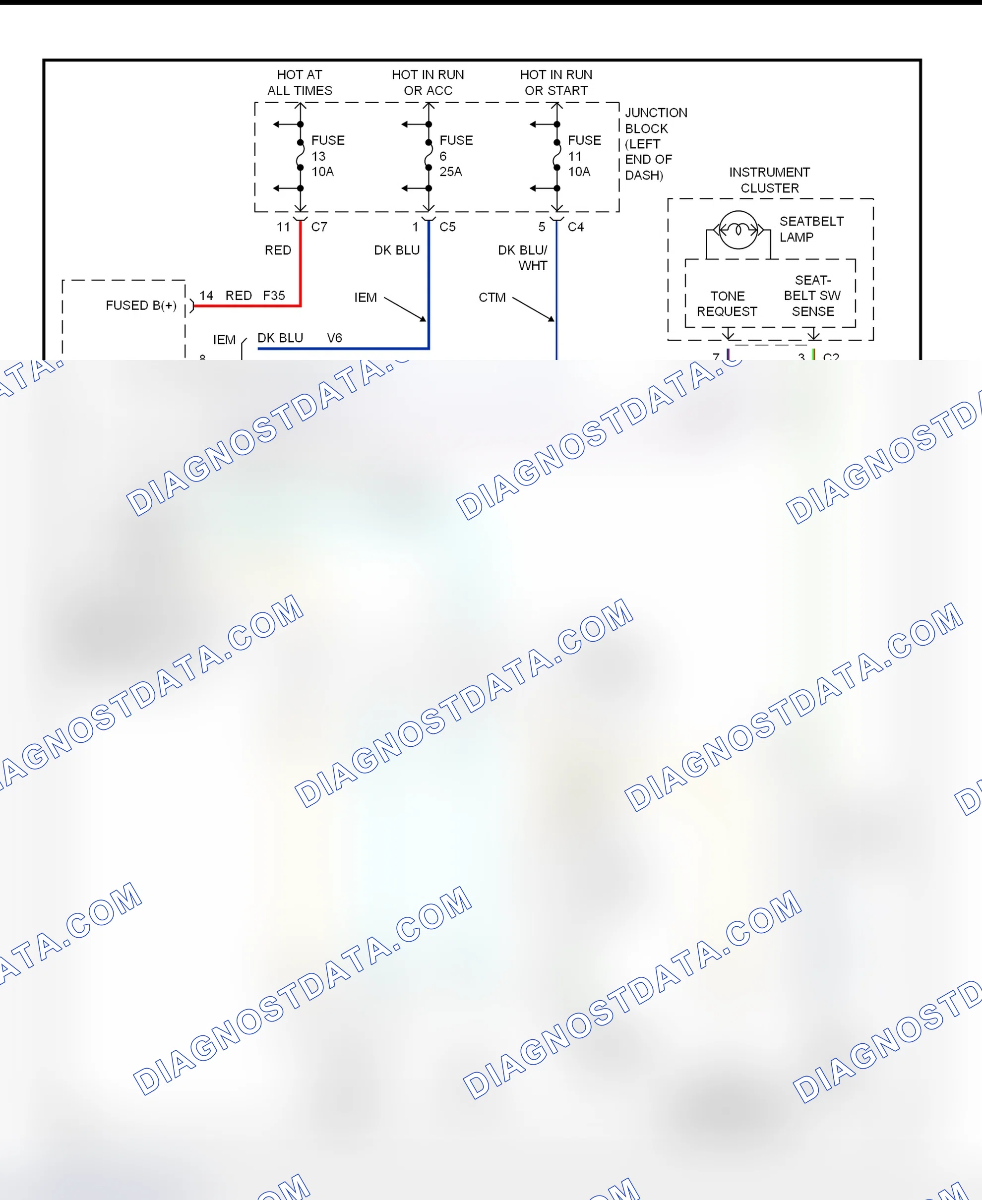 Fig. 8: Warning Systems Wiring Diagram (Ram Pickup)