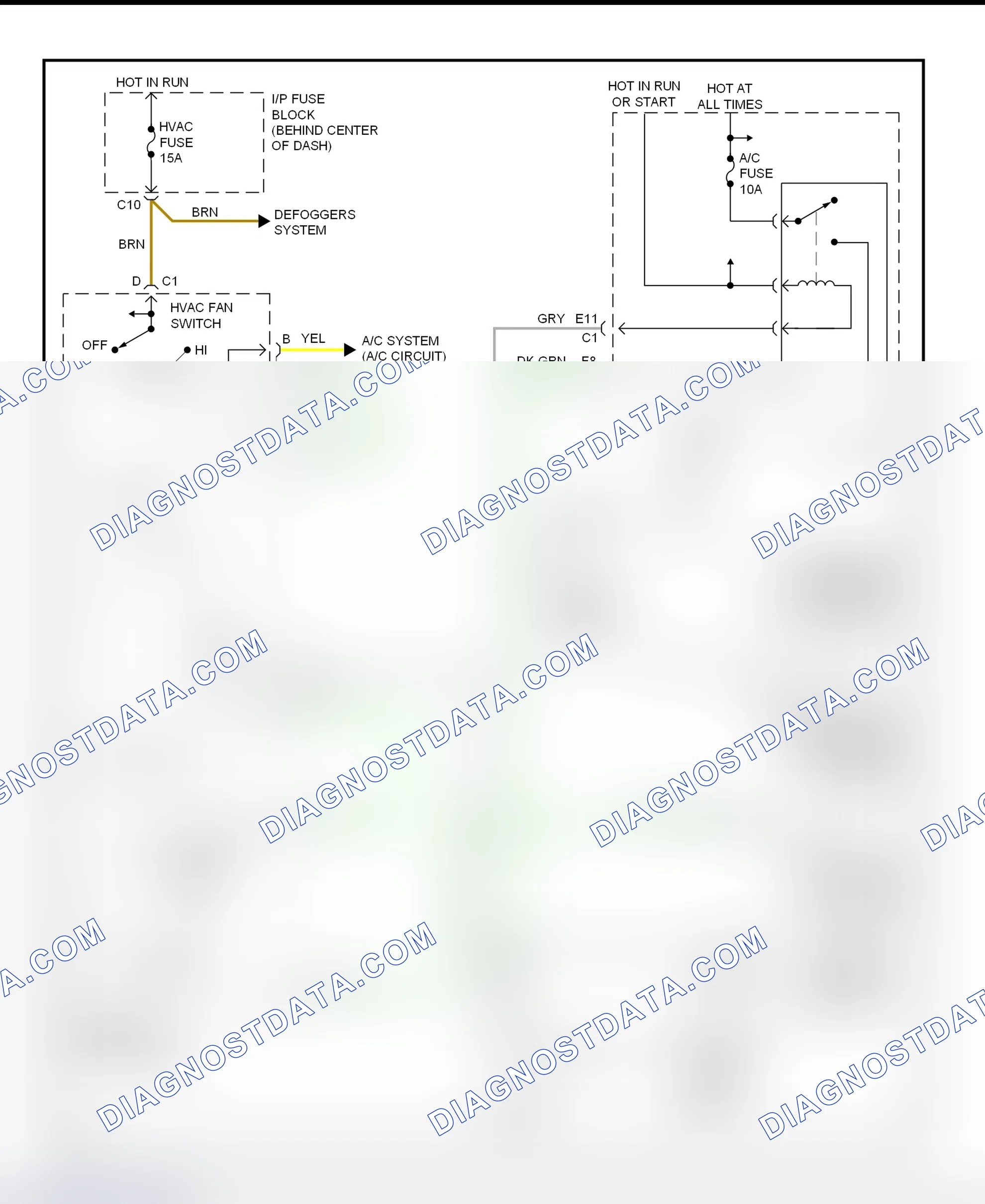 Scheme 29: A/C Compressor Clutch Controls Wiring Diagram (Saturn - SC1, SC2, SL, SL1, SL2 & SW2)