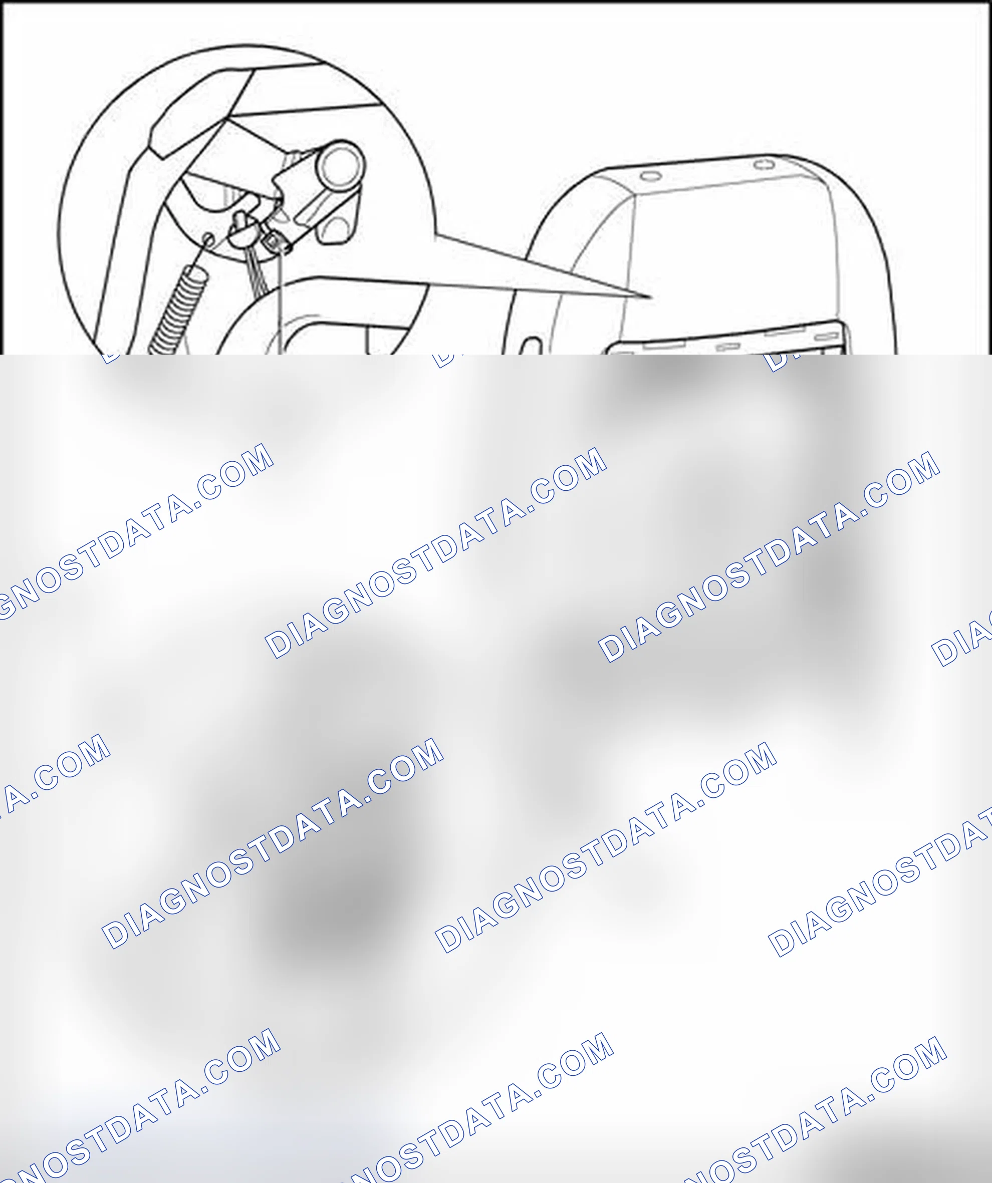 Scheme 225: Microswitch for headrest, assembly overview