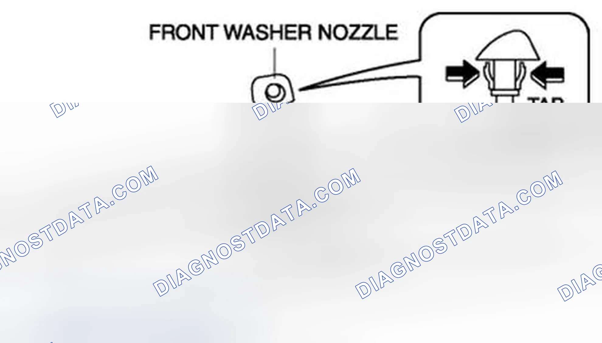 Scheme 21: WINDSHIELD WASHER NOZZLE REMOVAL/INSTALLATION