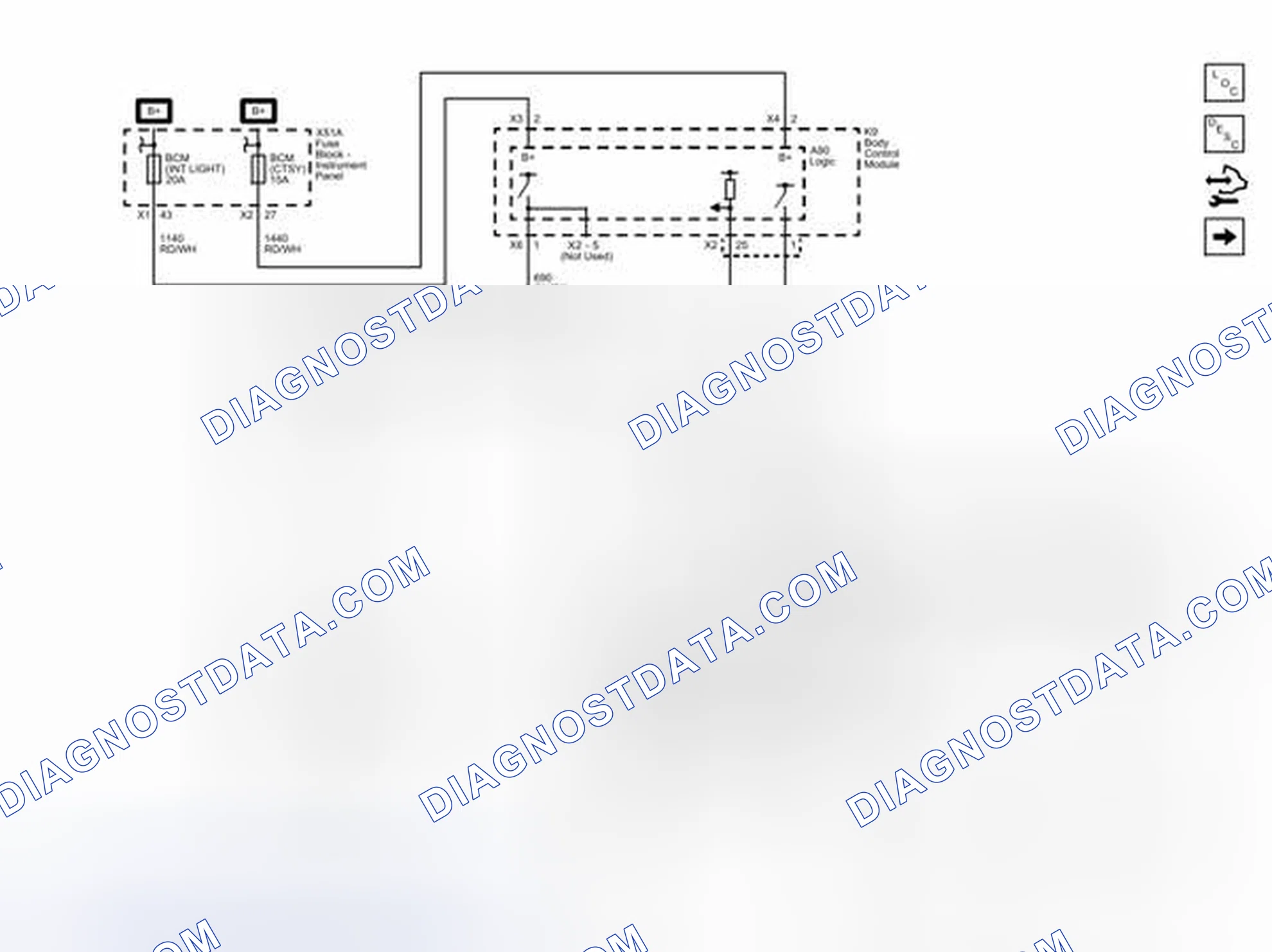 Scheme 9: Dome/Reading, Ignition Switch and Rear Compartment Courtesy Lamps Wiring Schematics