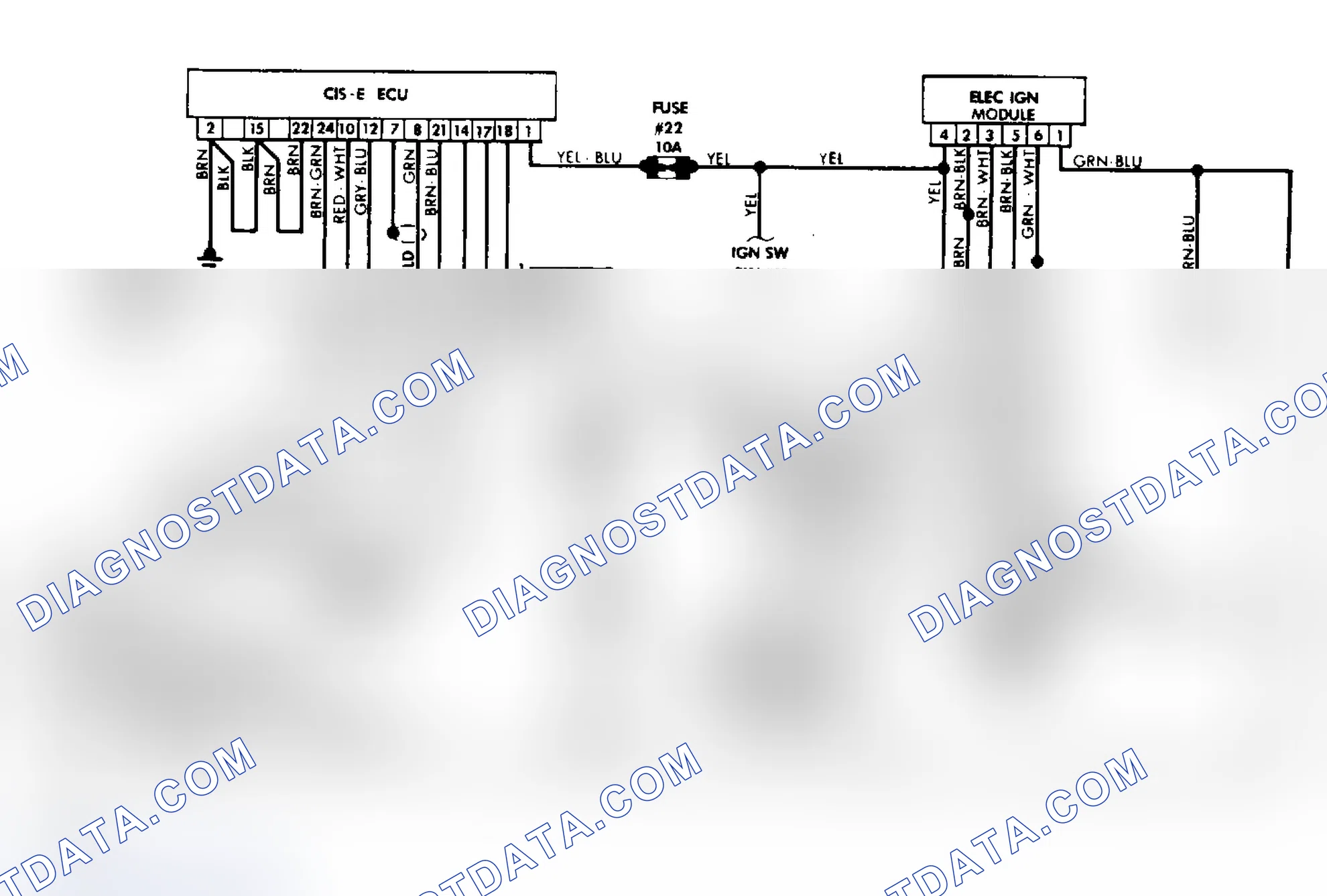Scheme 16: Wiring Diagram (Golf CIS-E)