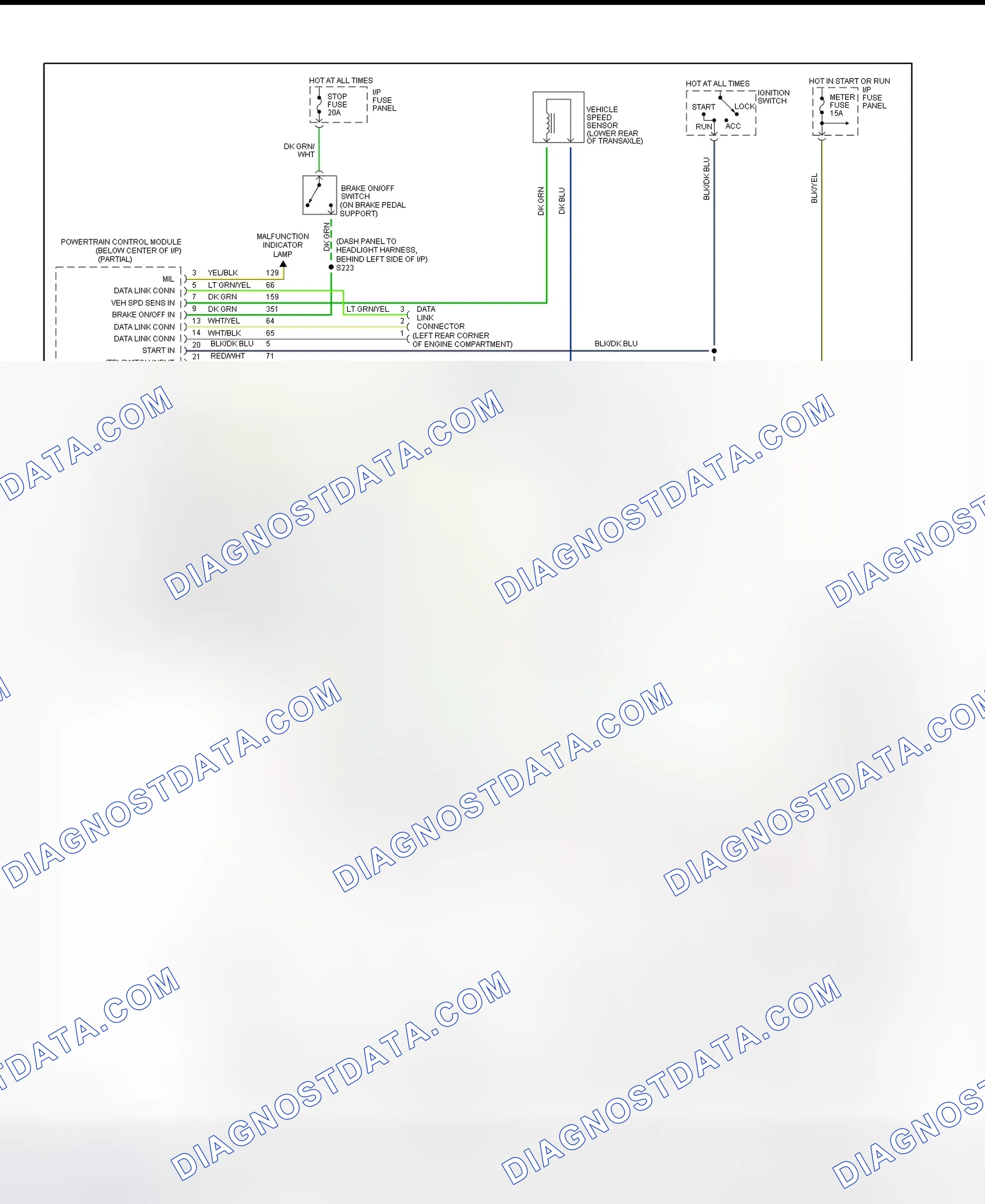 Scheme 48: 1995 Escort & Tracer (1.8L - 4EAT Type-F) Transmis Wiring Diagramsion