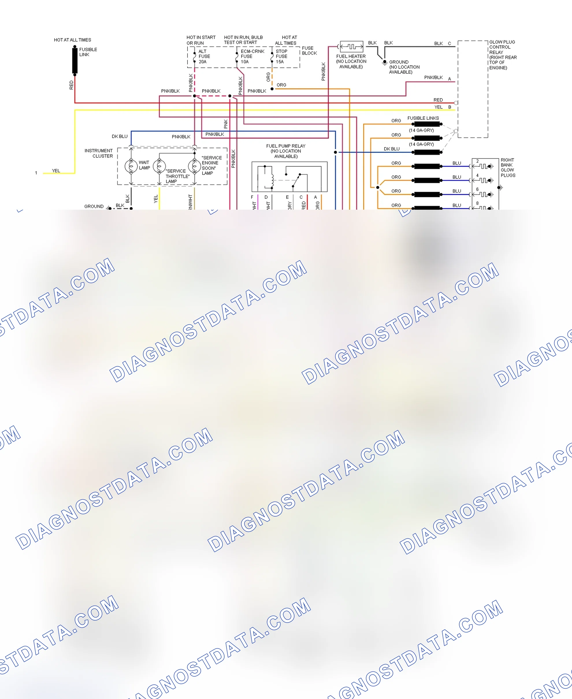 Scheme 274: Wiring Diagram ("P" Series - Commercial - (VIN F) With 4L80-E - 2 Of 2)