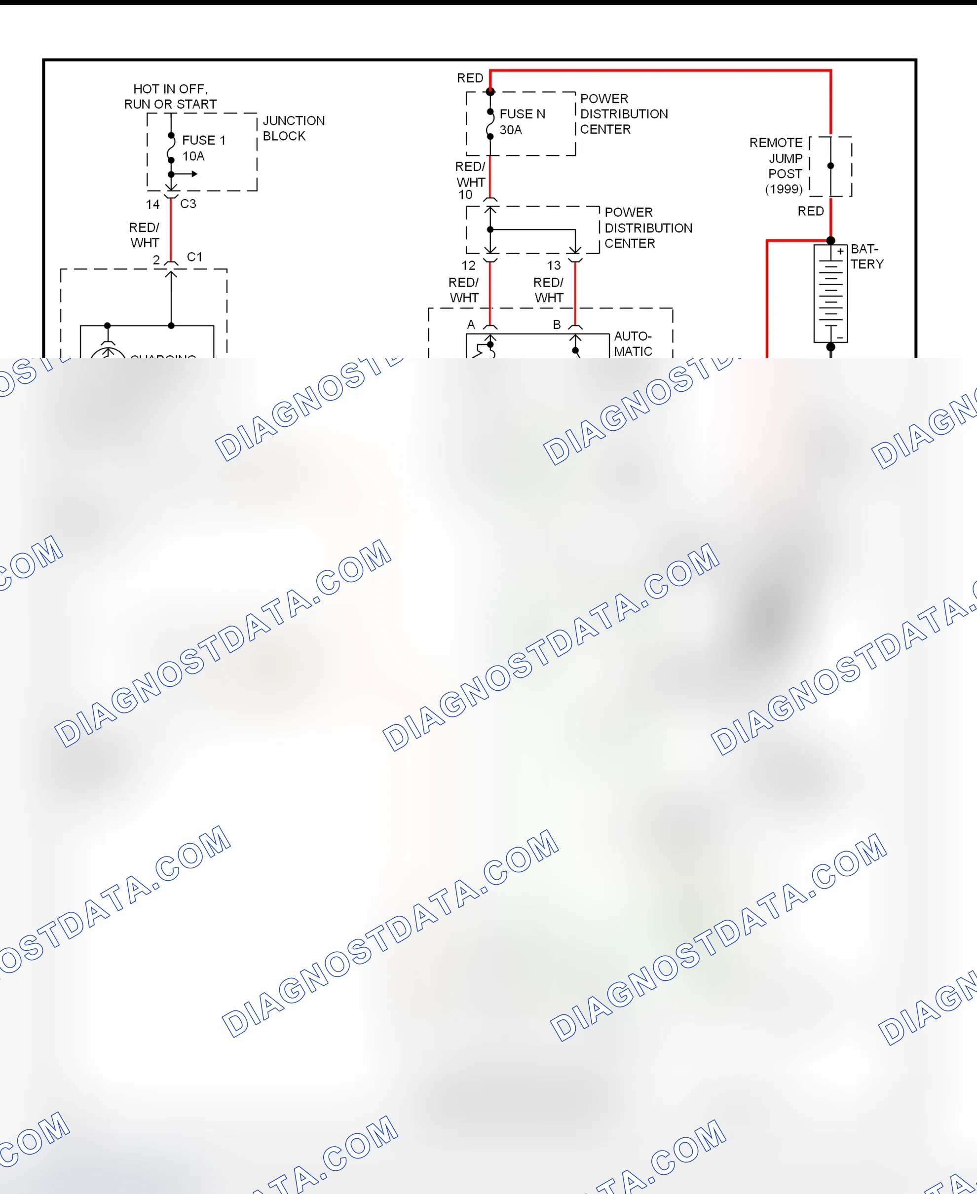 Scheme 3: Charging System Wiring Diagram (Concorde, Intrepid, LHS & 300M)