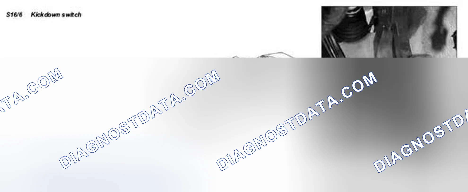 Scheme 304: Kickdown switch, location / task / design - GF27.19-P-5141GA