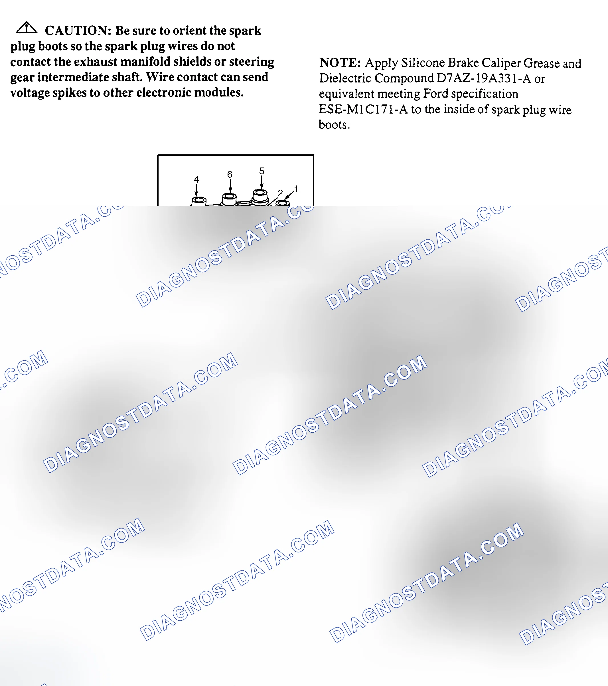 Scheme 12: Spark Plug Wire Routing (4.0L - Ranger)