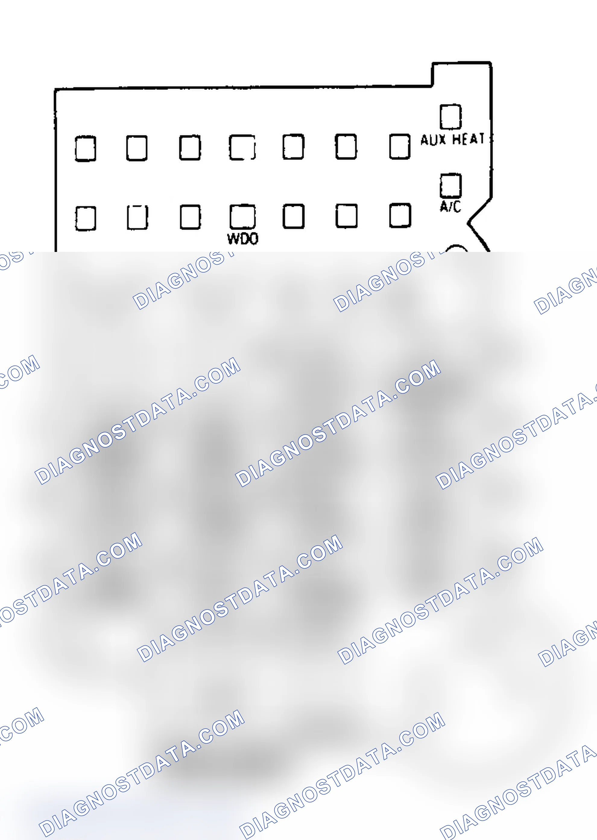 Scheme 26: FUSE PANEL IDENTIFICATION (1988-92 "G" SERIES VAN)