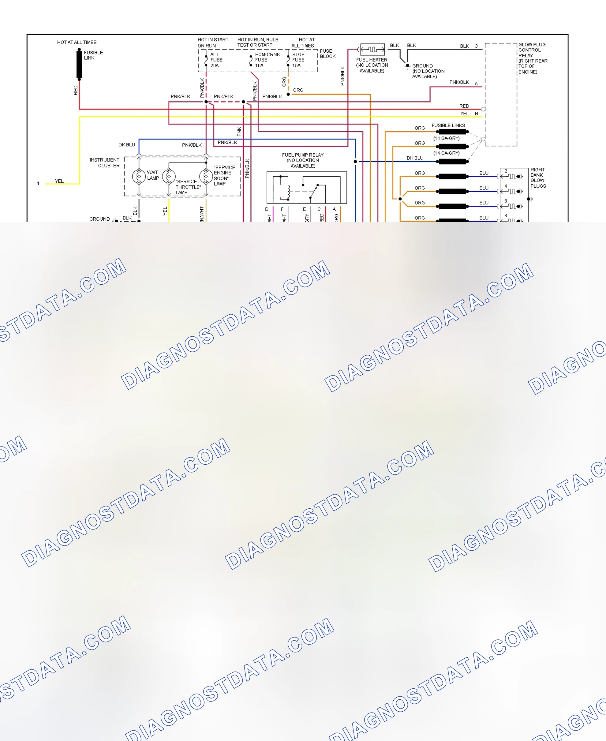 Scheme 125: Wiring Diagram ("P" Series - 6.5L VIN F - 2 Of 2)