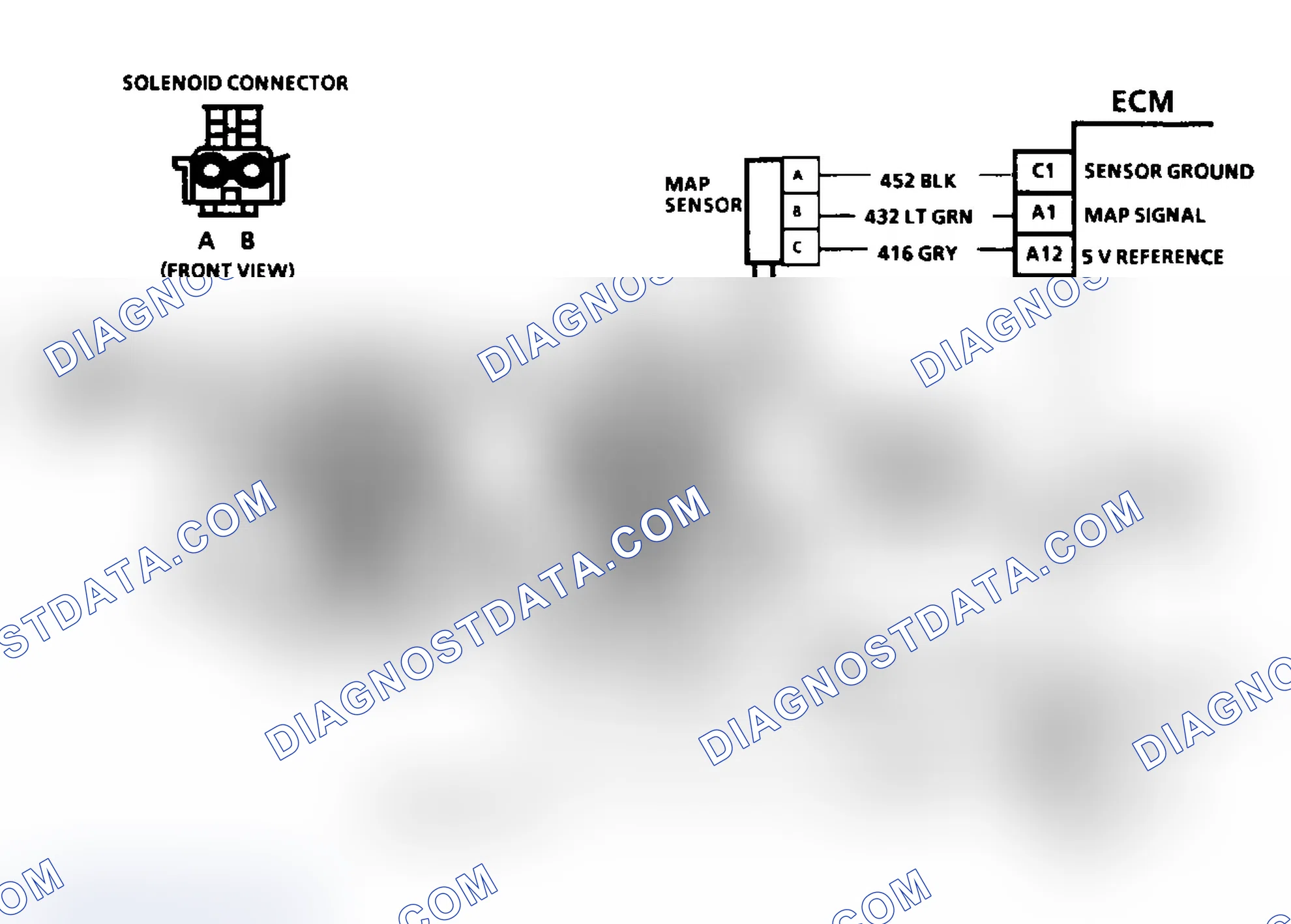 Scheme 46: Code 31: Circuit Diagram MAP Sensor Signal Voltage Low