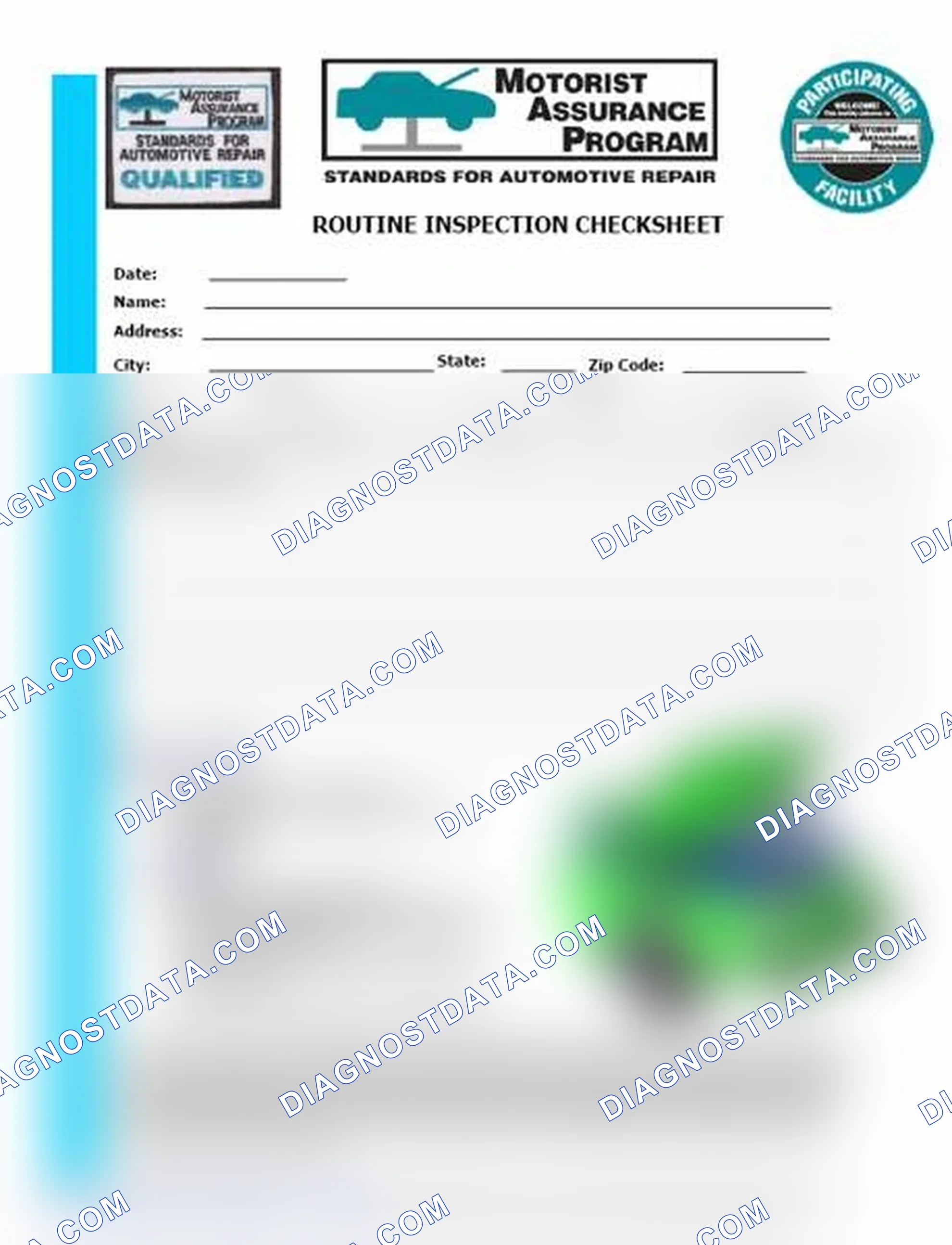 Scheme 26: Routine Inspection Checksheet (1 Of 2)
