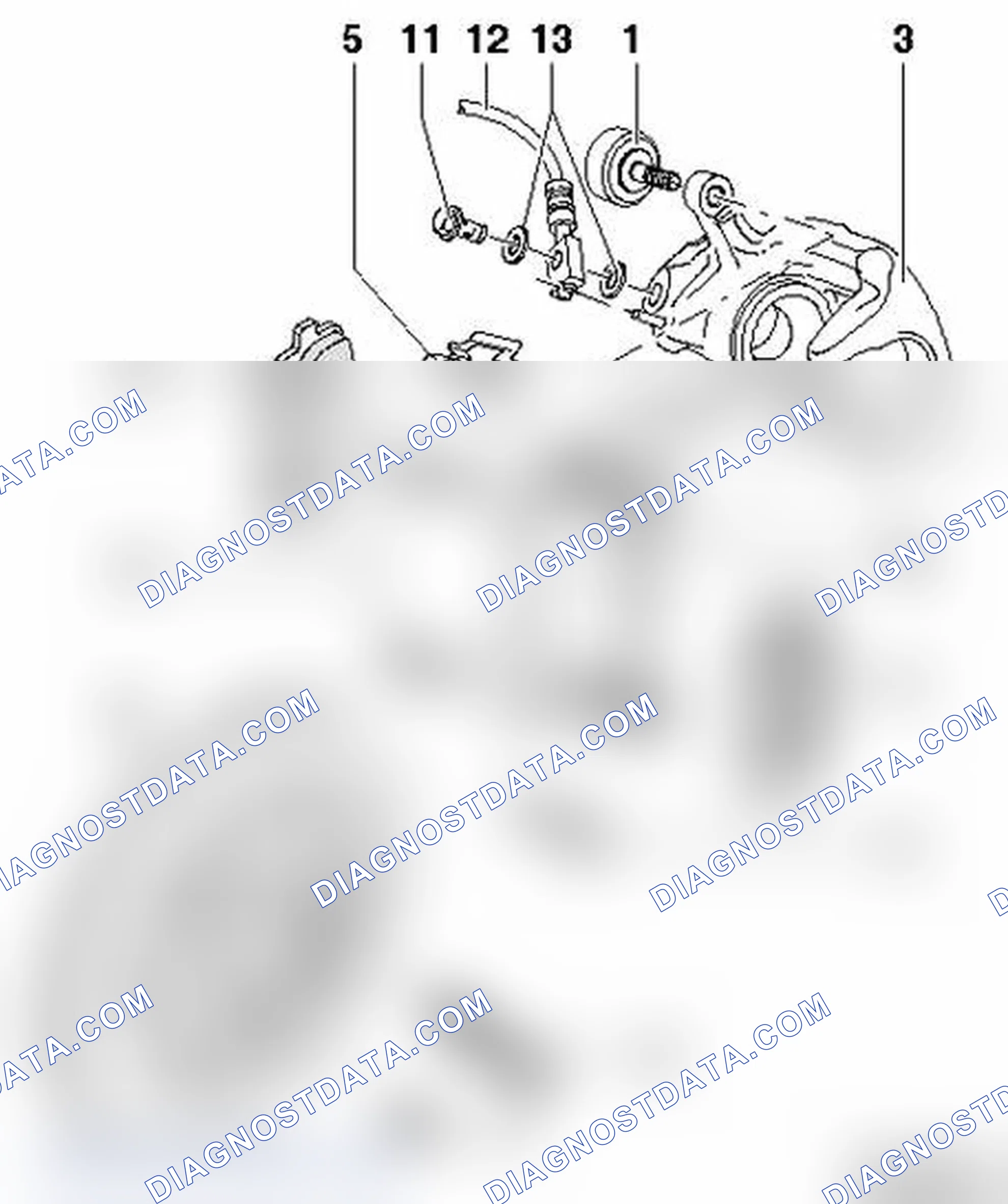 Scheme 87: Brake caliper, servicing