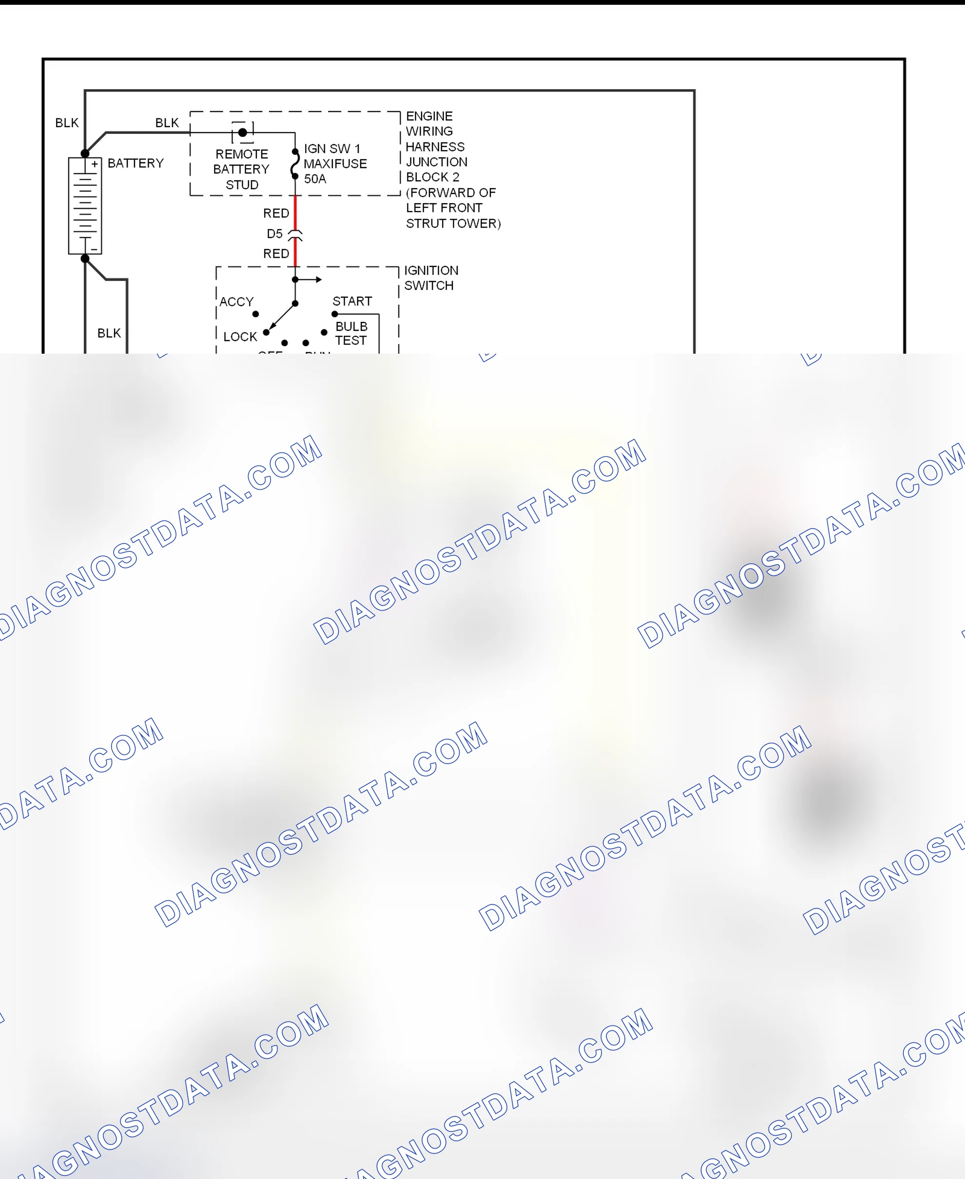 Fig. 28: Starting System Wiring Diagram (Lumina & Monte Carlo)
