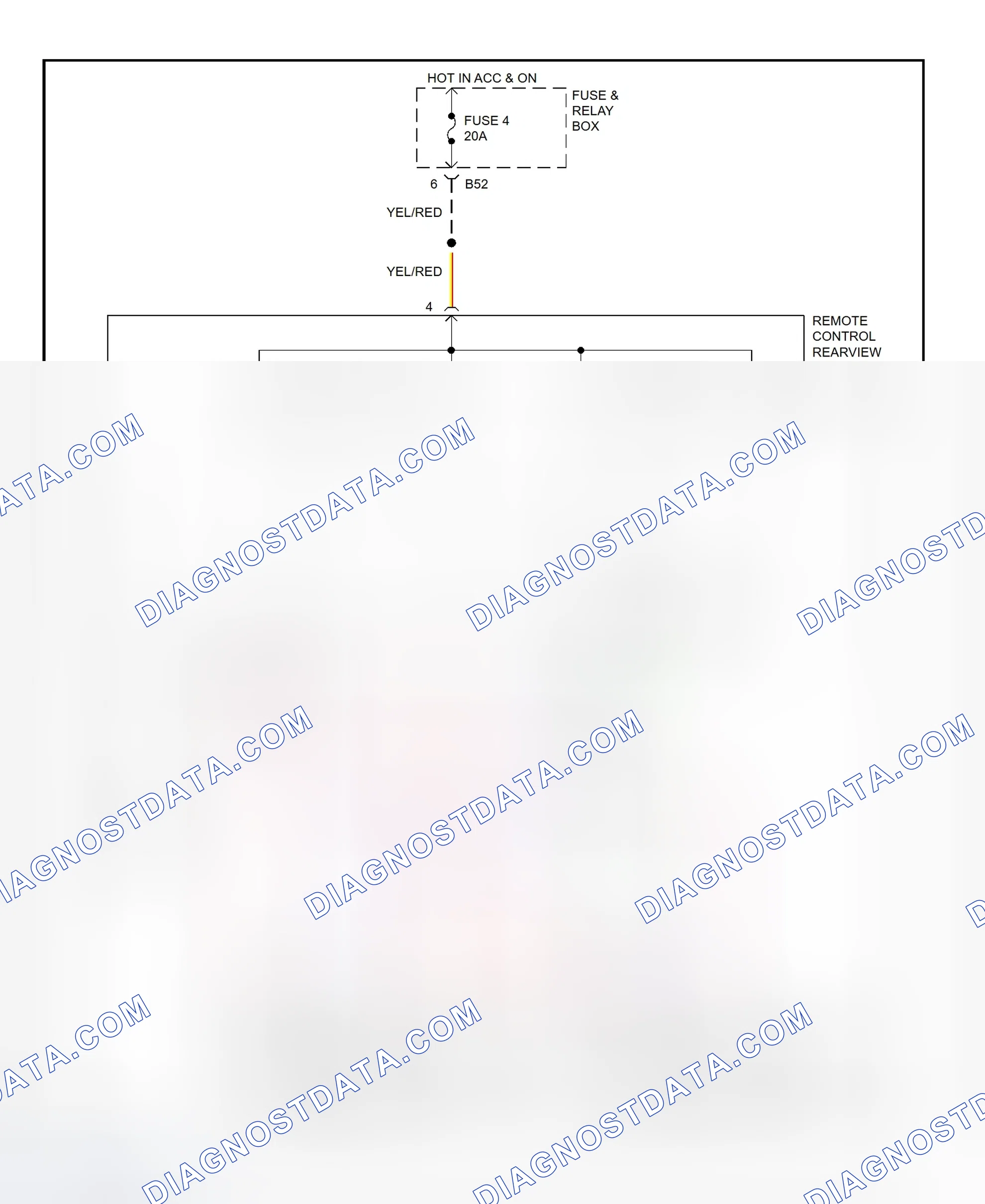 Scheme 4: Power Mirror System Wiring Diagram (Impreza)