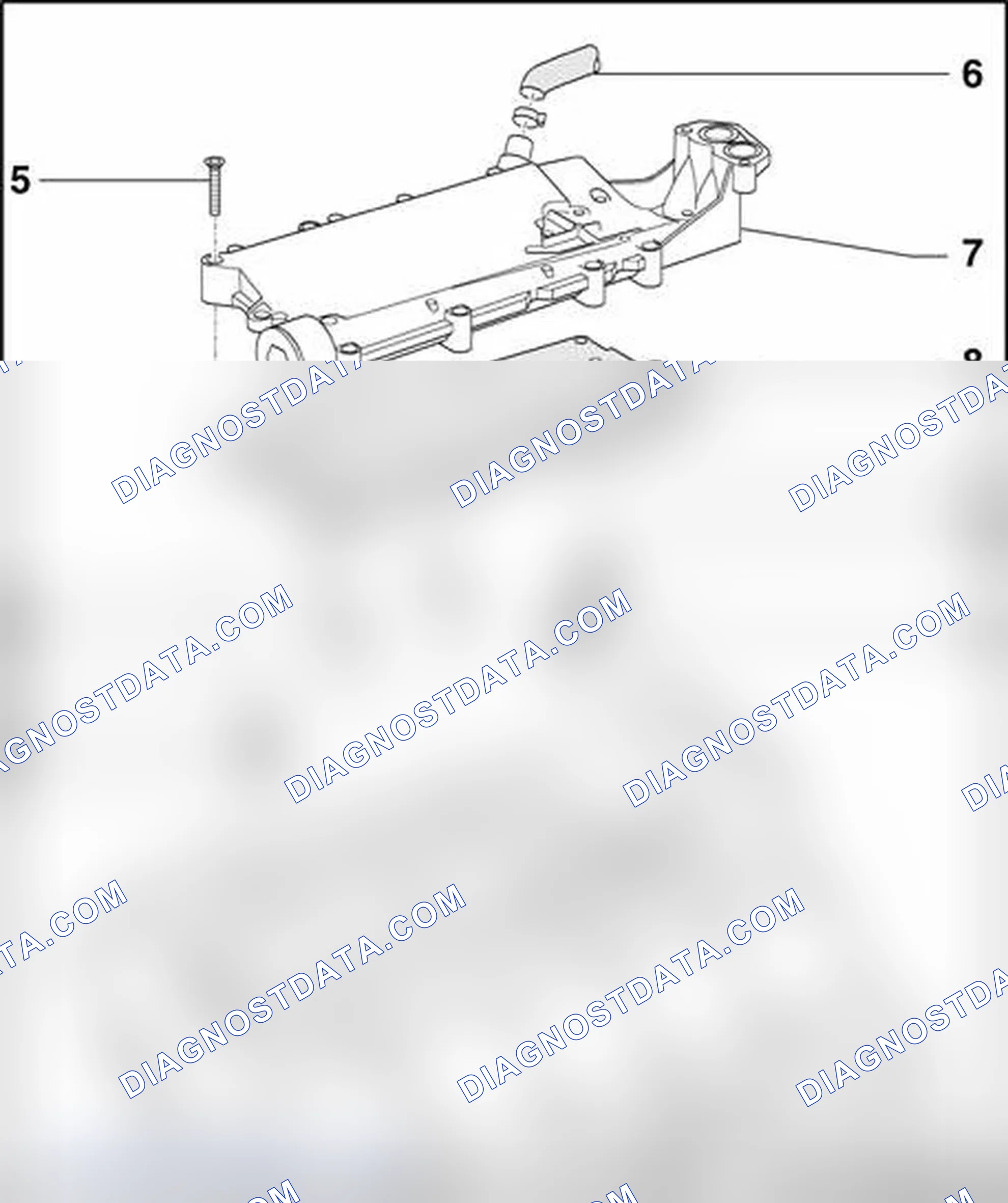 Scheme 316: Oil check valves and spray nozzle valve - component overview