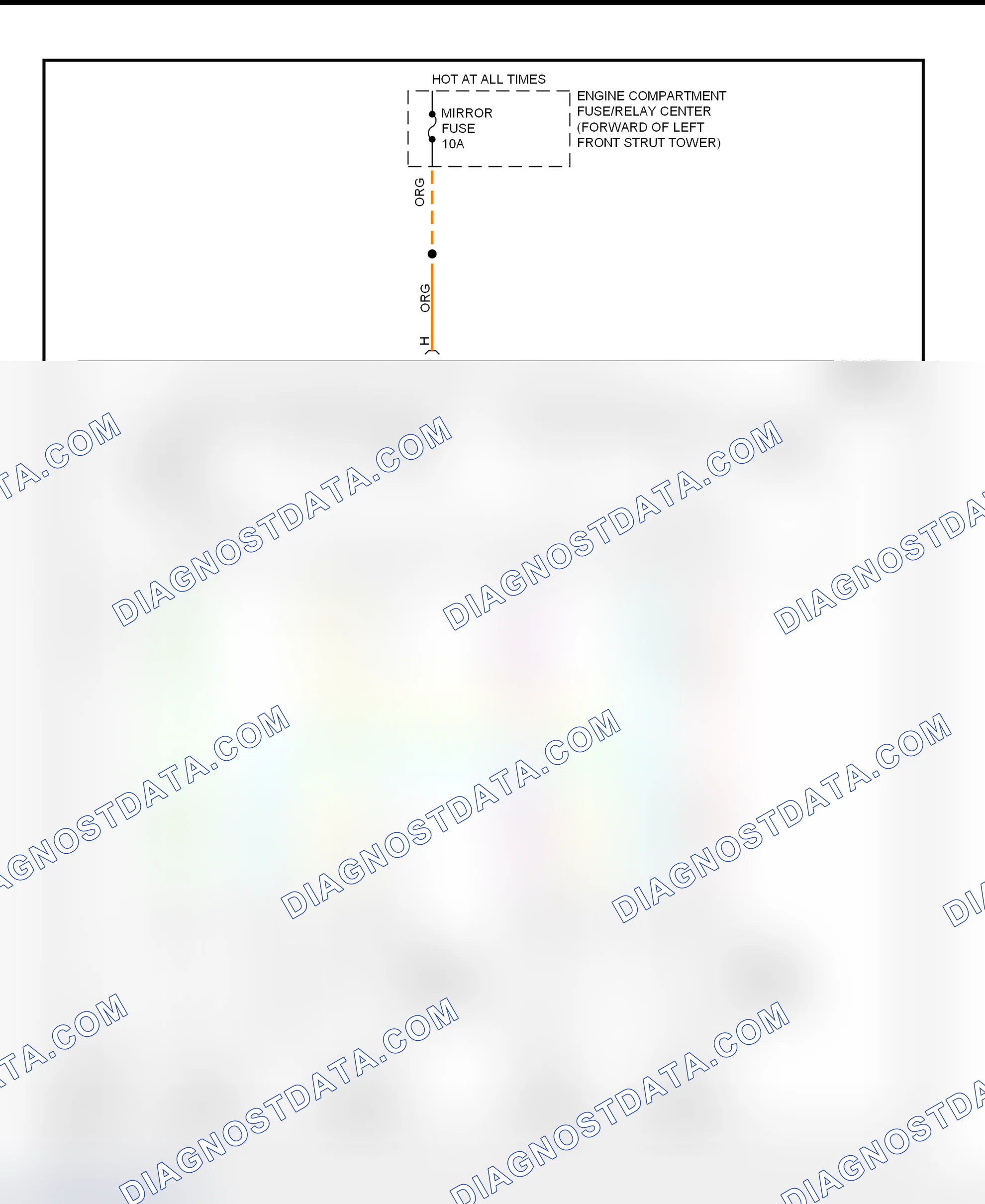 Fig. 4: Power Mirror System Wiring Diagram (Seville)