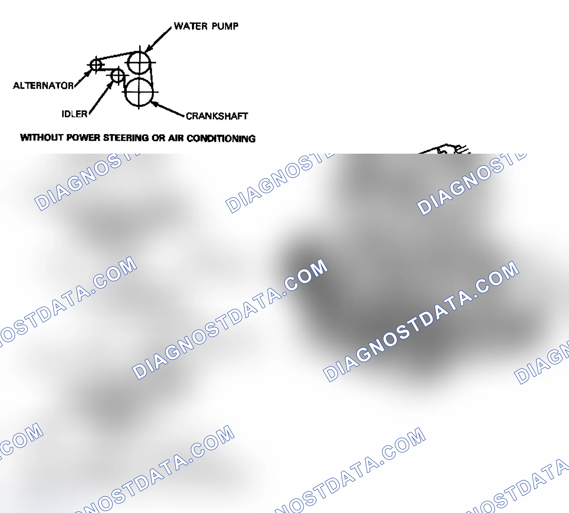 Scheme 1: Drive Belt Routing (2.3L)