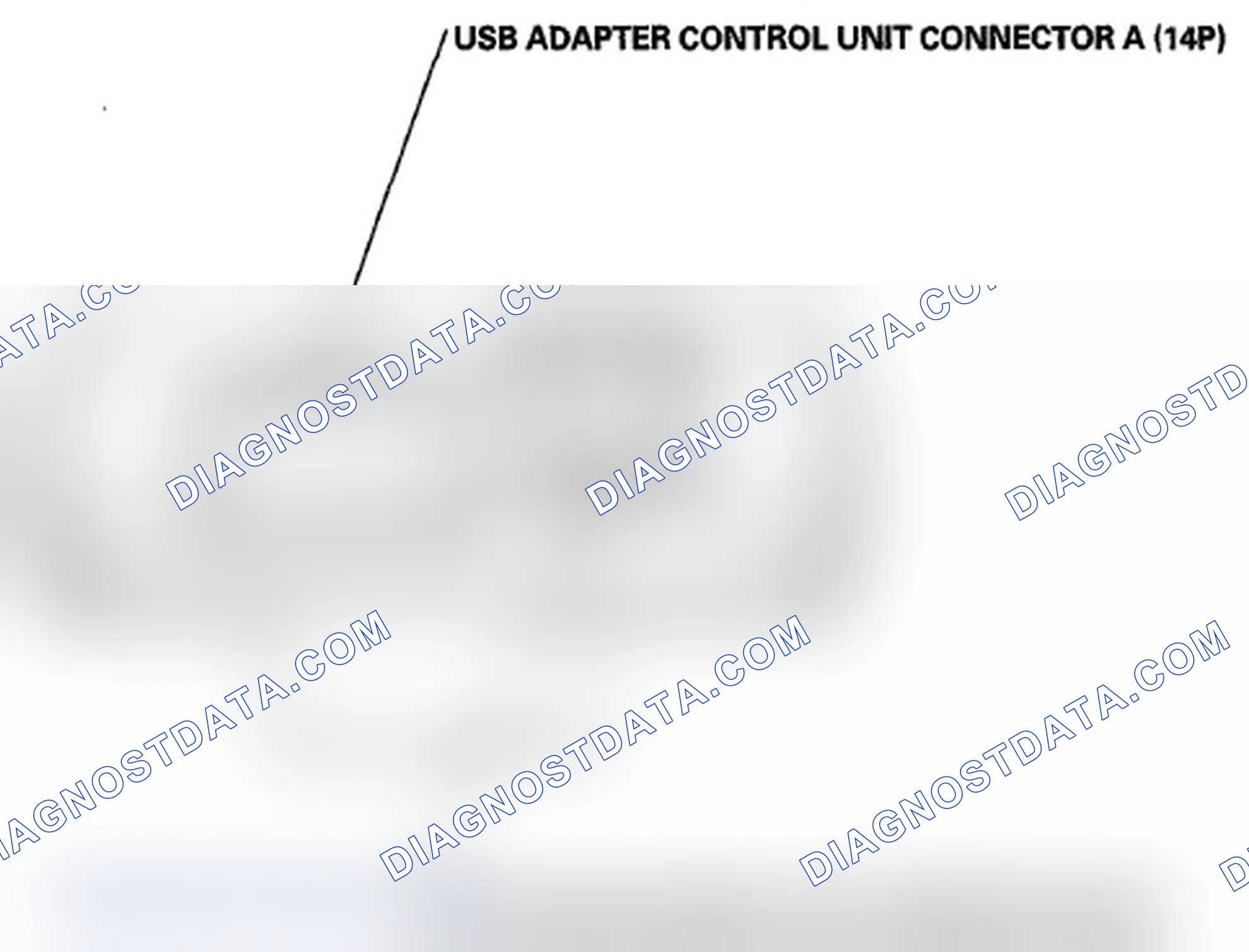 Scheme 43: USB Adapter Control Unit Connector for Inputs and Outputs (with premium audio)