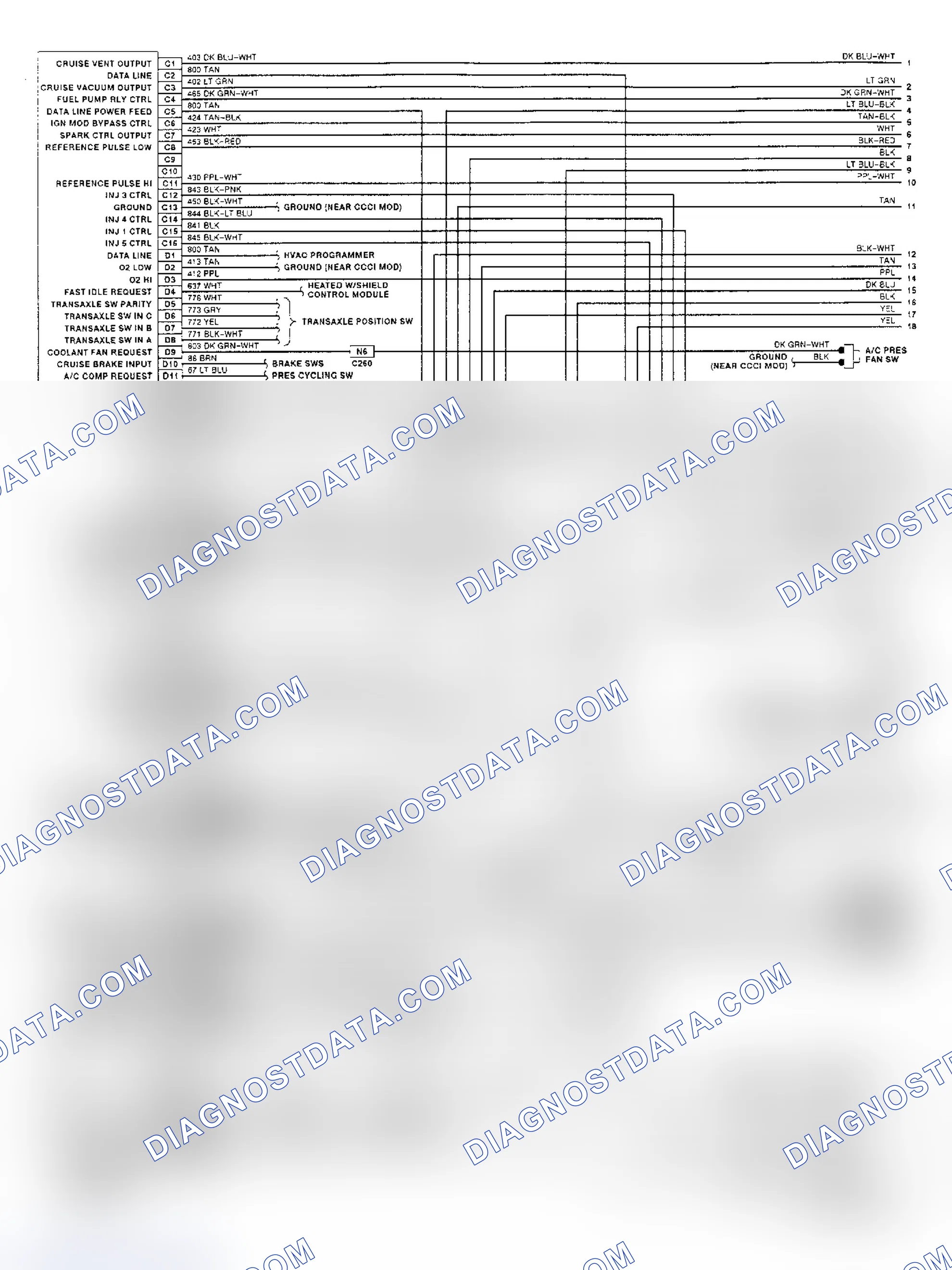 Scheme 24: 3.8L (VIN L) PCM Wiring Diagram (Eighty-Eight - 1 Of 2)