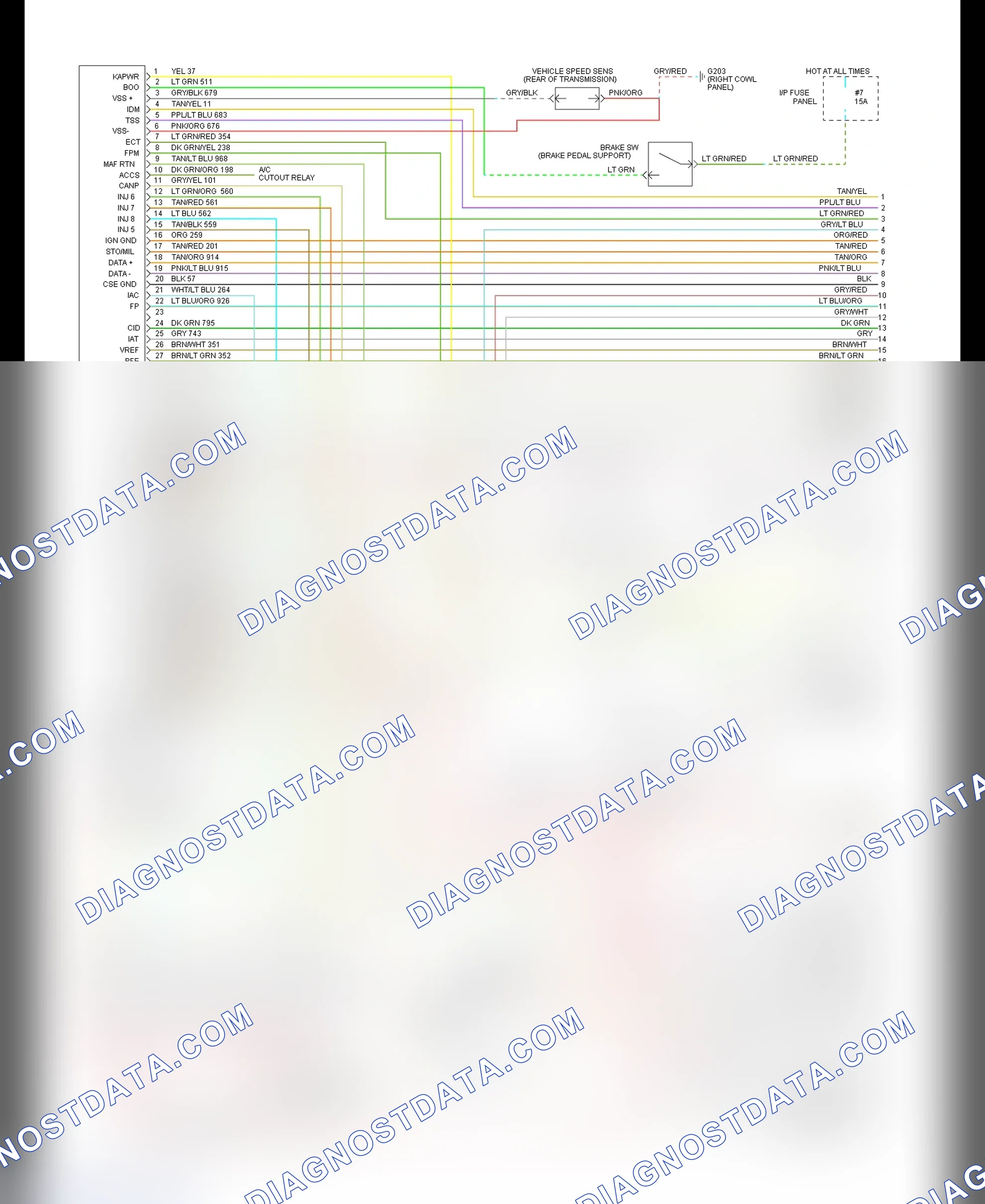 Scheme 18: EEC-IV Wiring Diagram Crown Victoria 4.6L & Grand Marquis 4.6L - 1 Of 3