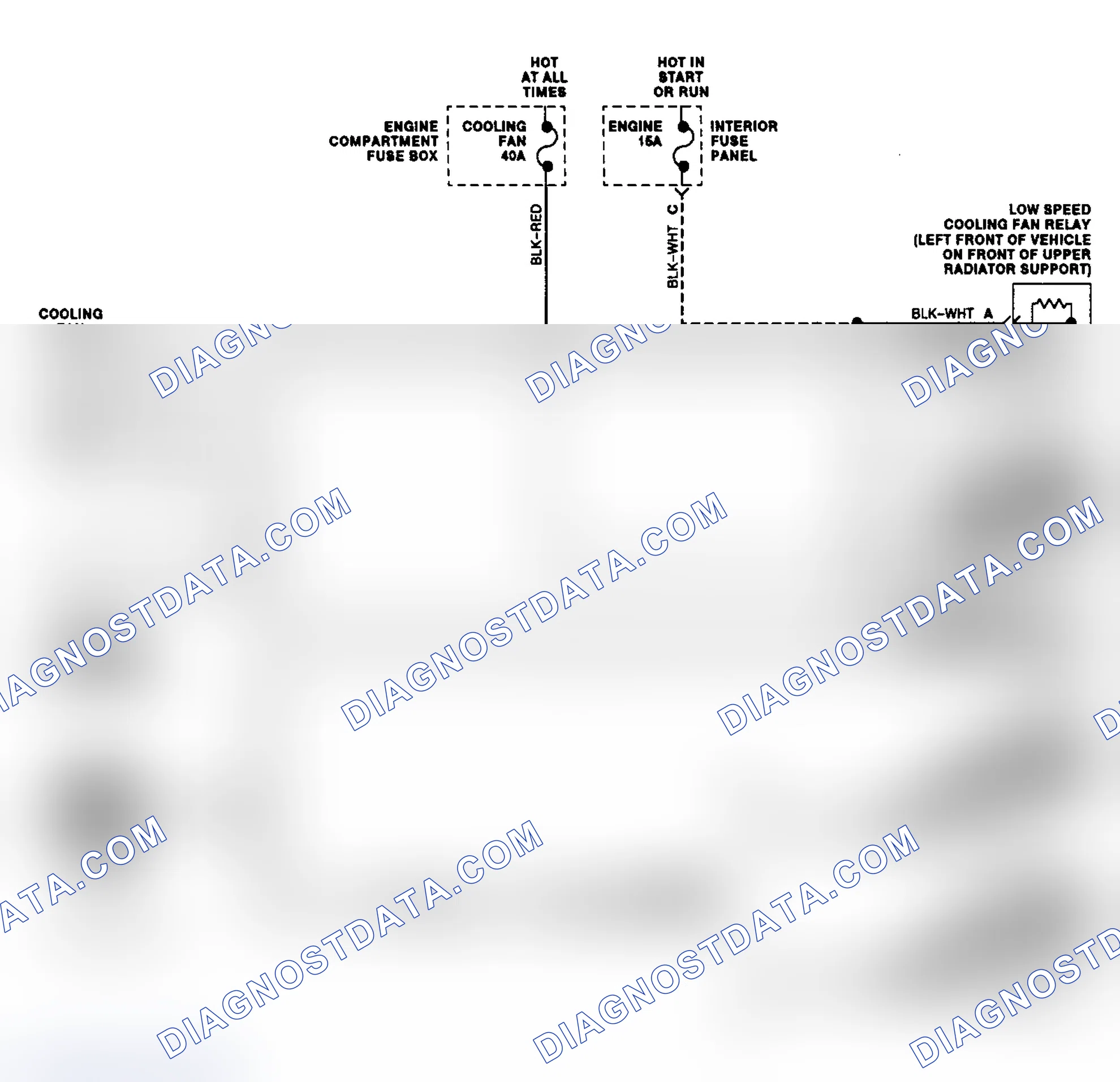 Scheme 7: Electric Cooling Fan Wiring Diagram (Probe 2.0L)