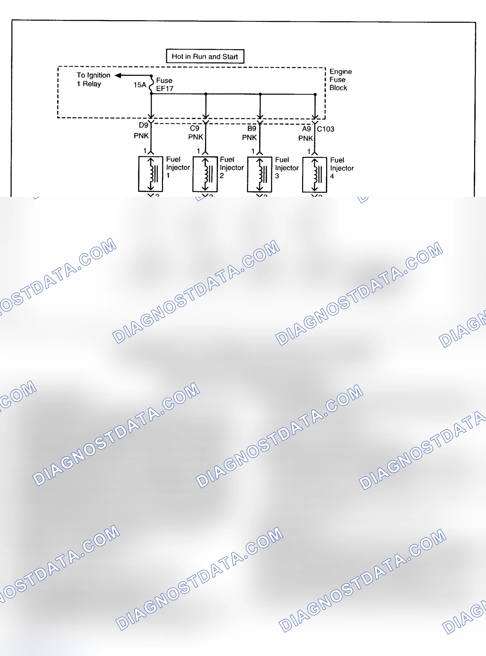 Scheme 95: DTC P0204: INJECTOR 4 CIRCUIT FAULT