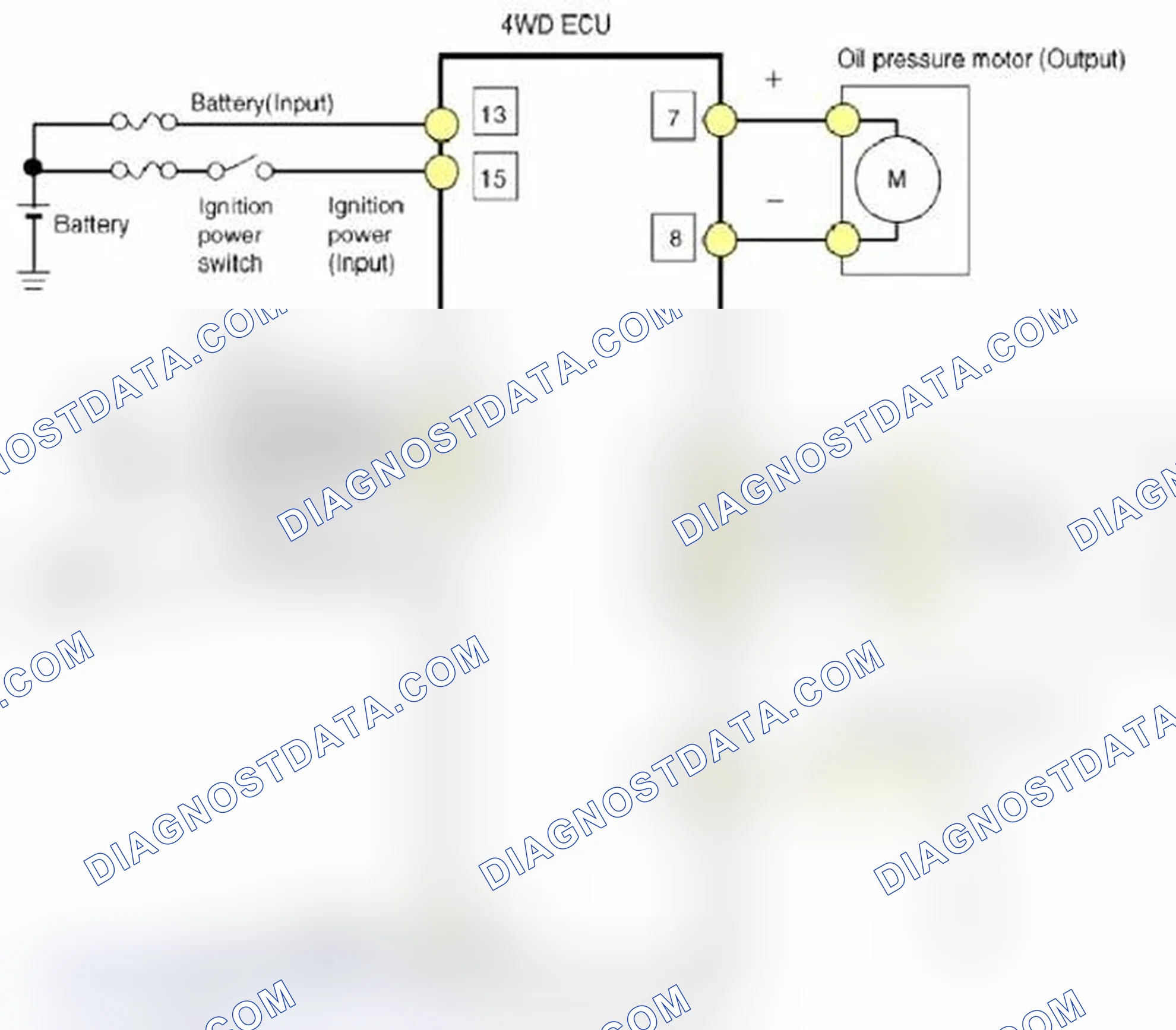 Scheme 36: 4WD ECU Circuit Diagram