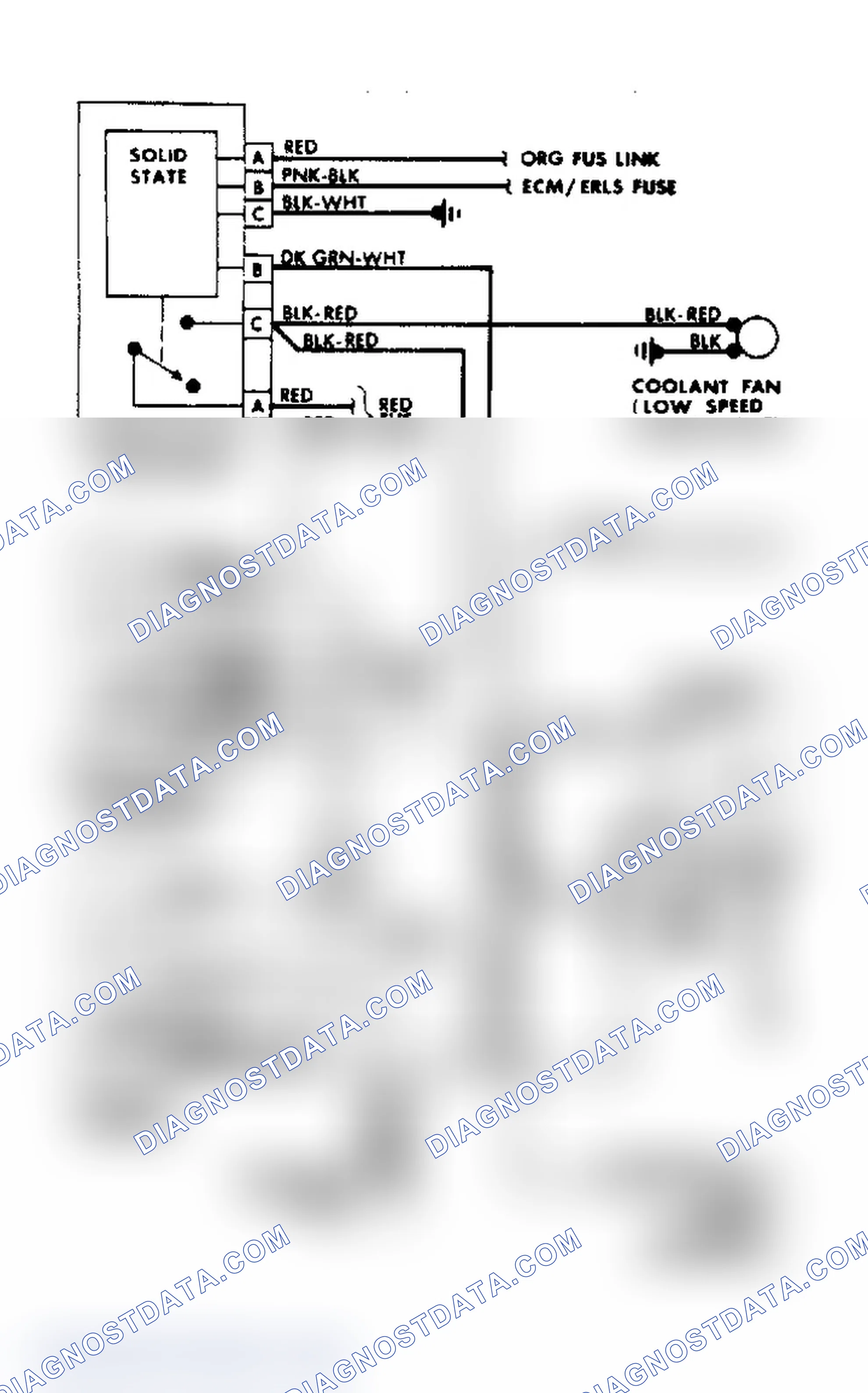 Scheme 11: Cooling Fan/Manual A/C-Heater Wiring Diagram - Buick Century with 3.8L engine