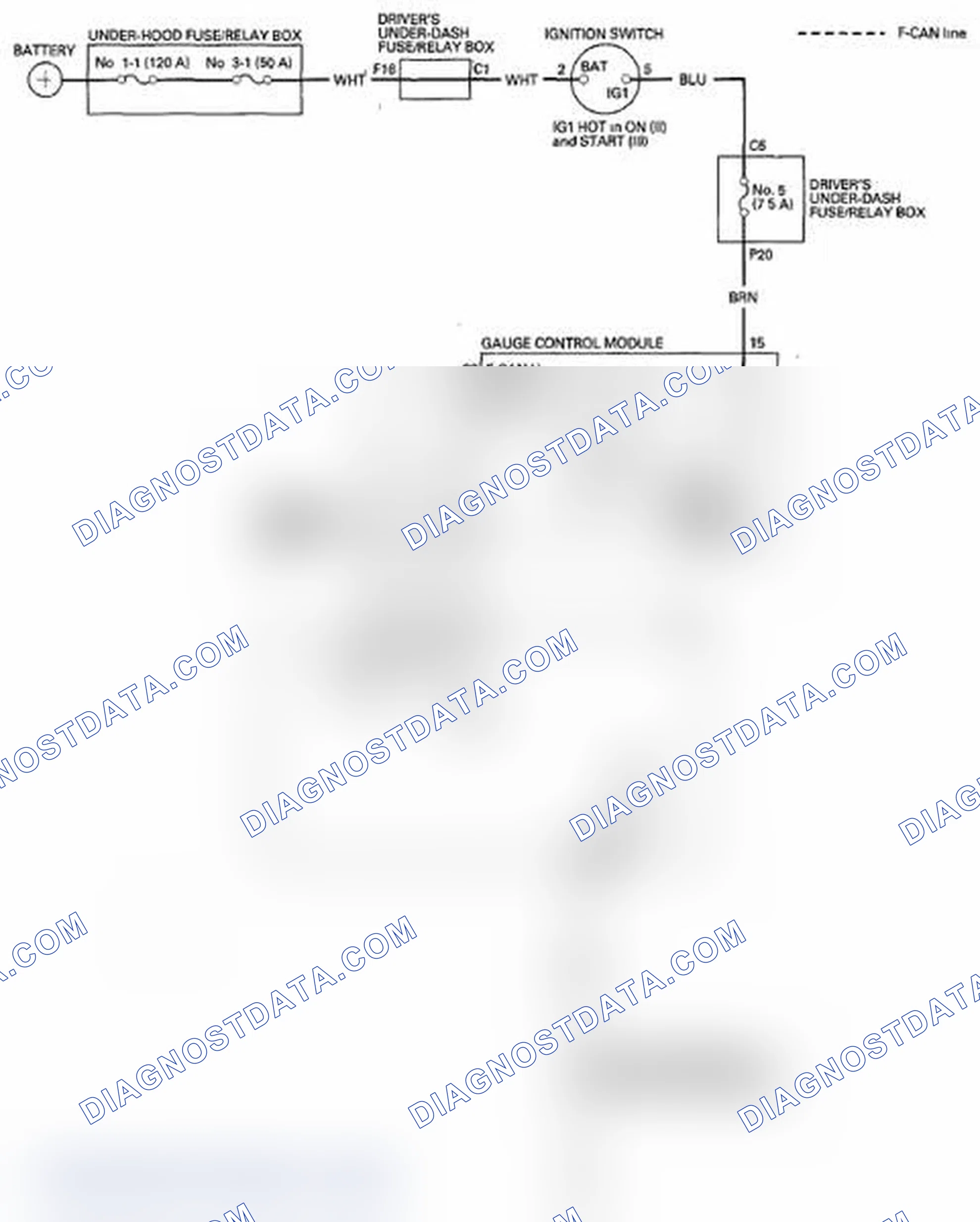 Scheme 4: Low Oil Pressure Indicator Circuit Diagram