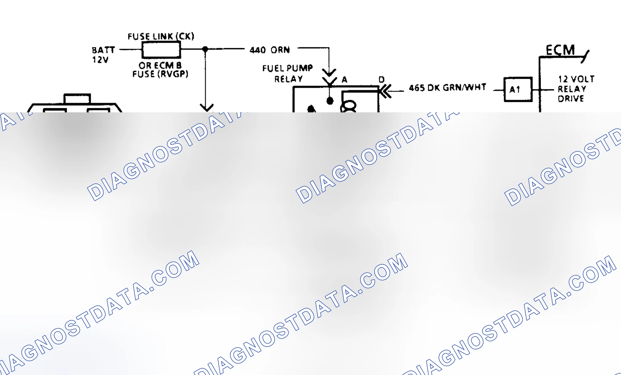 Scheme 78: Code 54: Fuel Pump Circuit/Circuit Diagram (All Other Models)