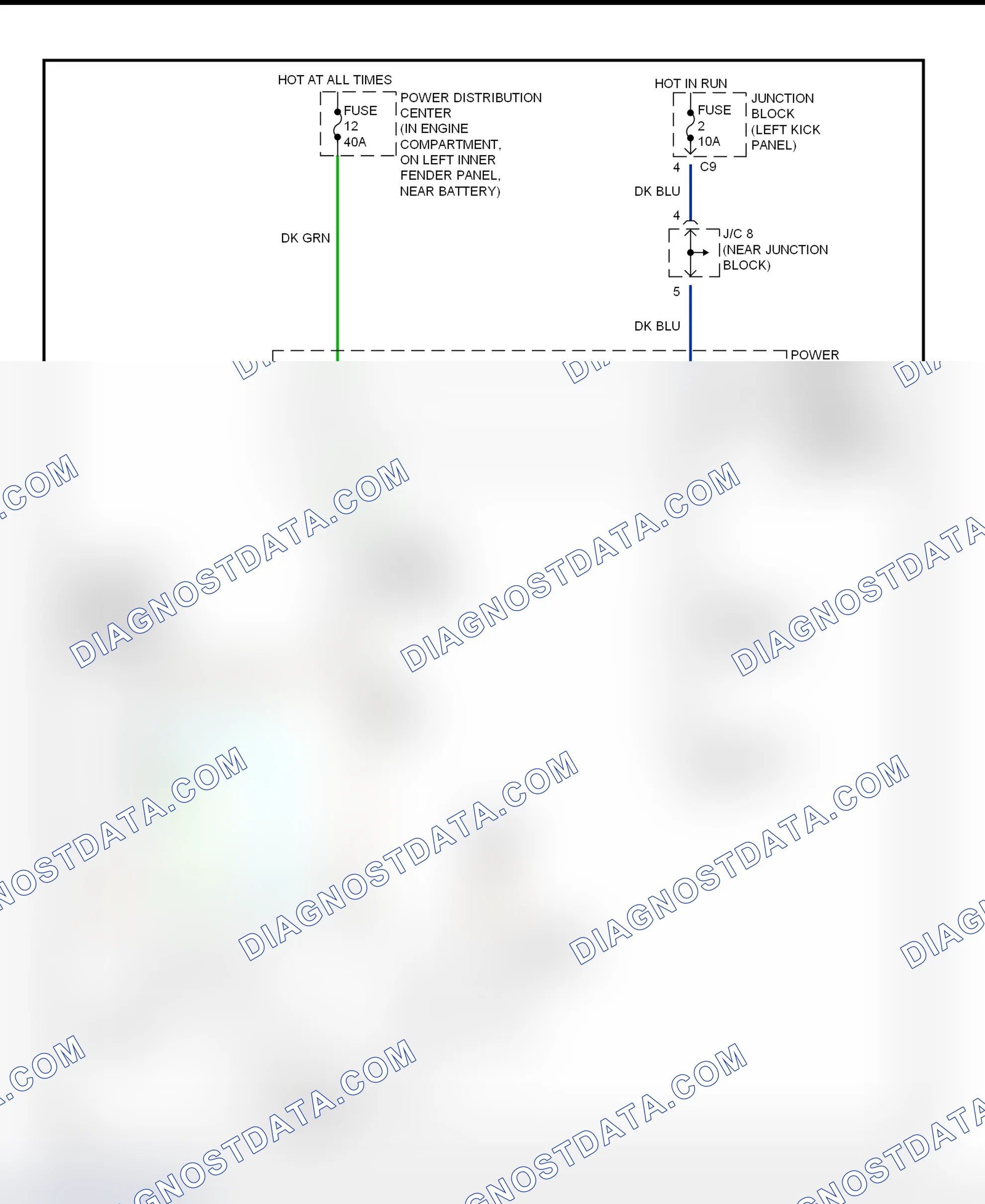 Fig. 19: Heater System Wiring Diagram (Ram Pickup)