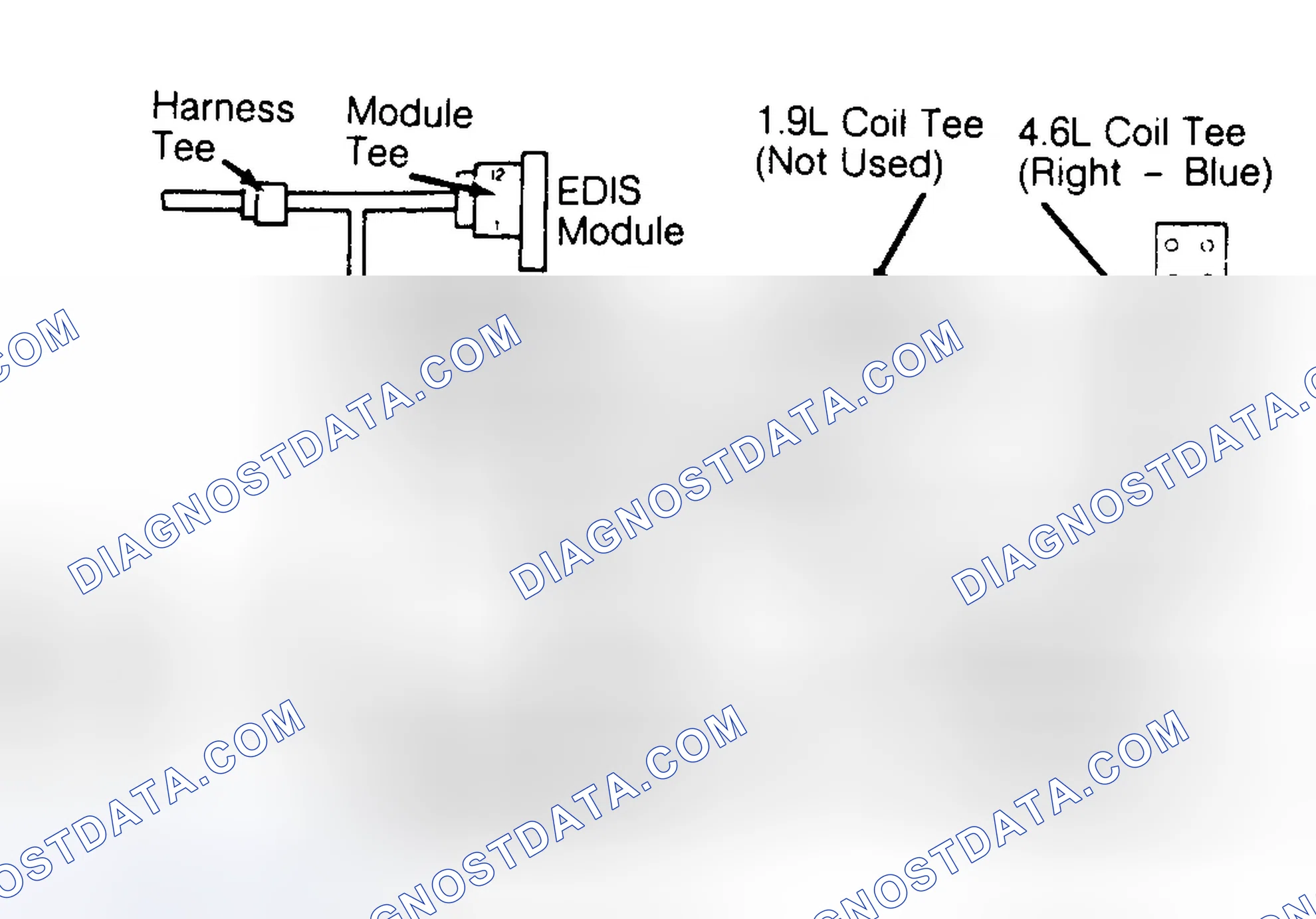 Scheme 173: EDIS Diagnostic Cable Diagram (4.6L)