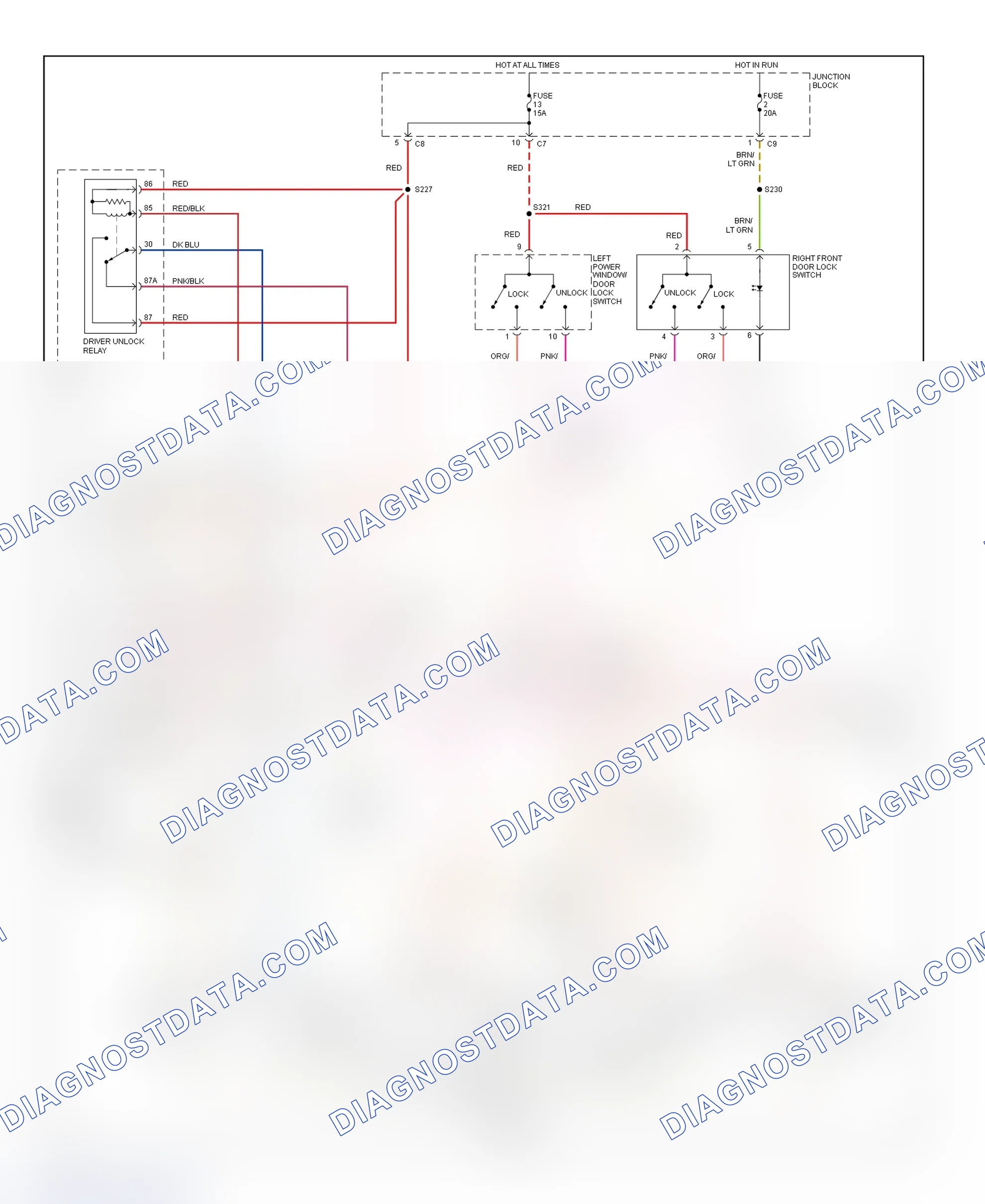 Scheme 20: Remote Keyless Entry (RKE) System Wiring Diagram (Durango)