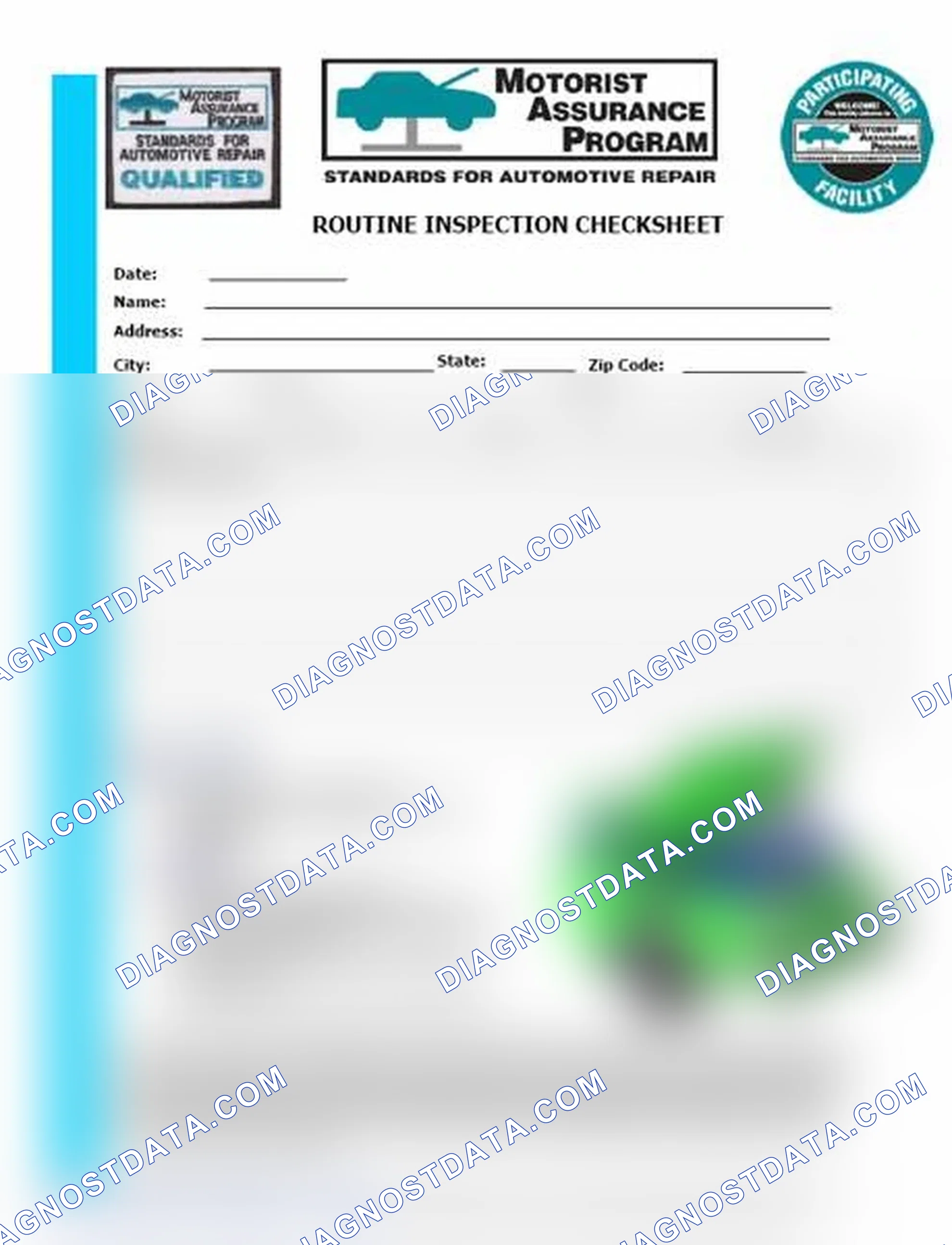 Scheme 26: Routine Inspection Checksheet (1 Of 2)