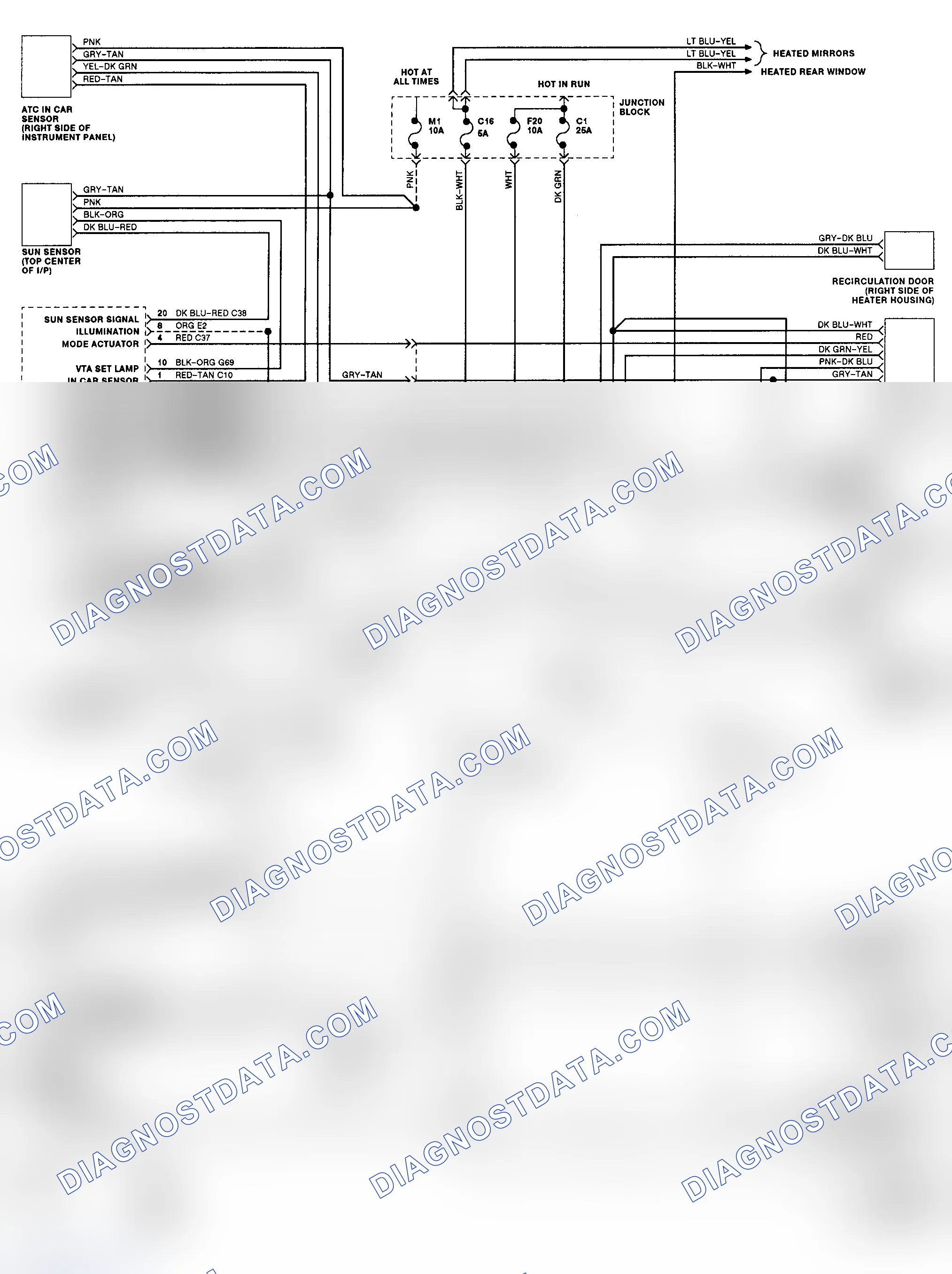 Scheme 3: Automatic A/C-Heater System Wiring Diagram
