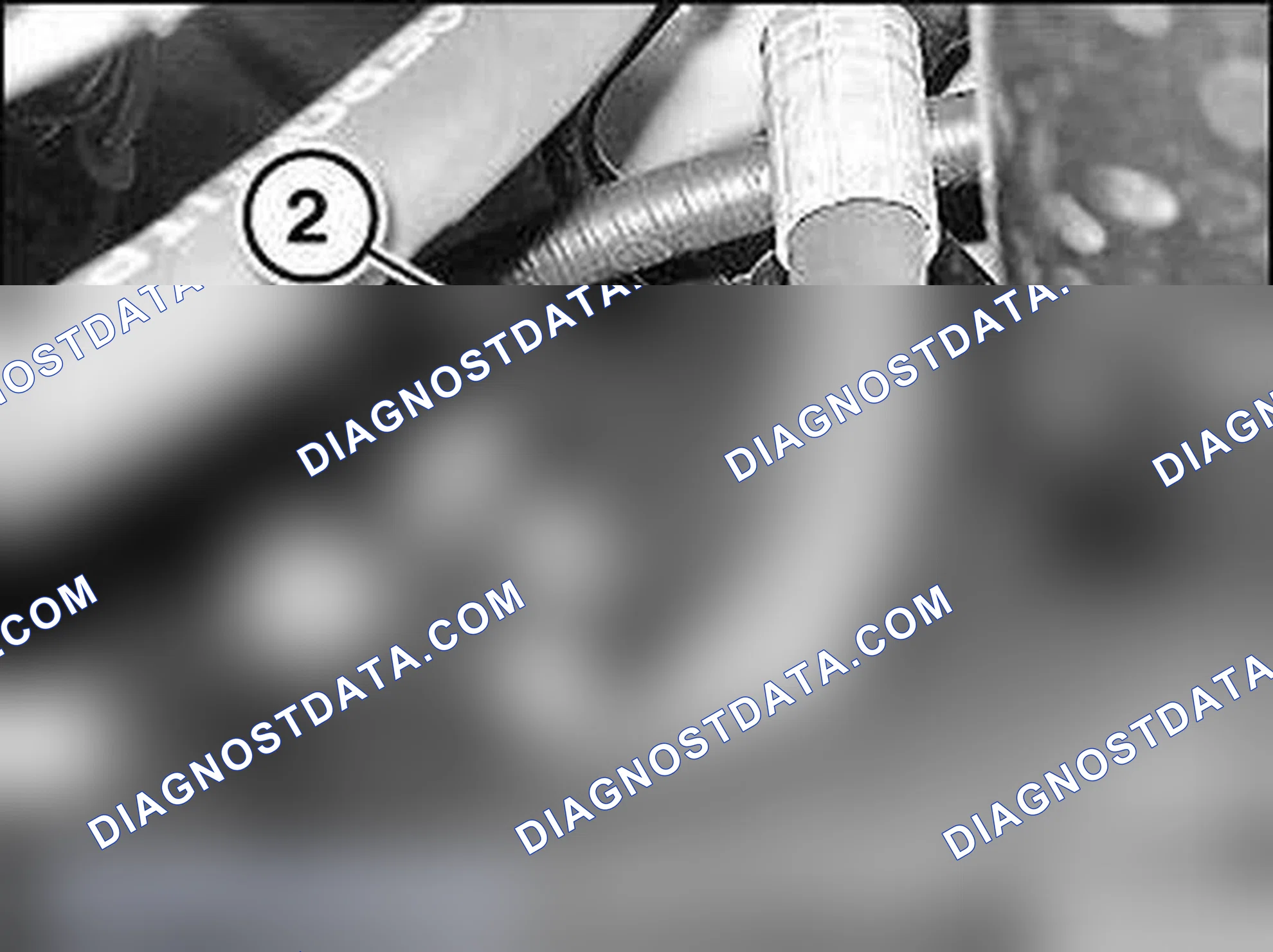 Scheme 69: Release Bolts (1) And Remove Bracket (2) From Rear Axle Carrier
