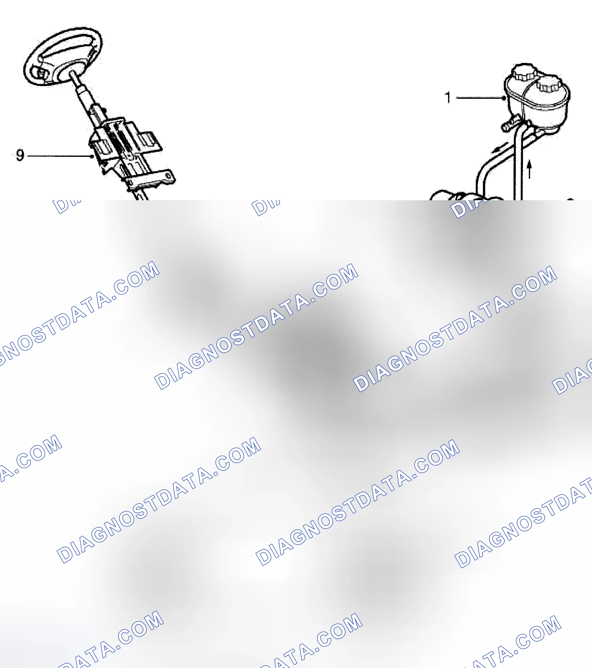 Scheme 1: STEERING SYSTEM COMPONENT LAYOUT