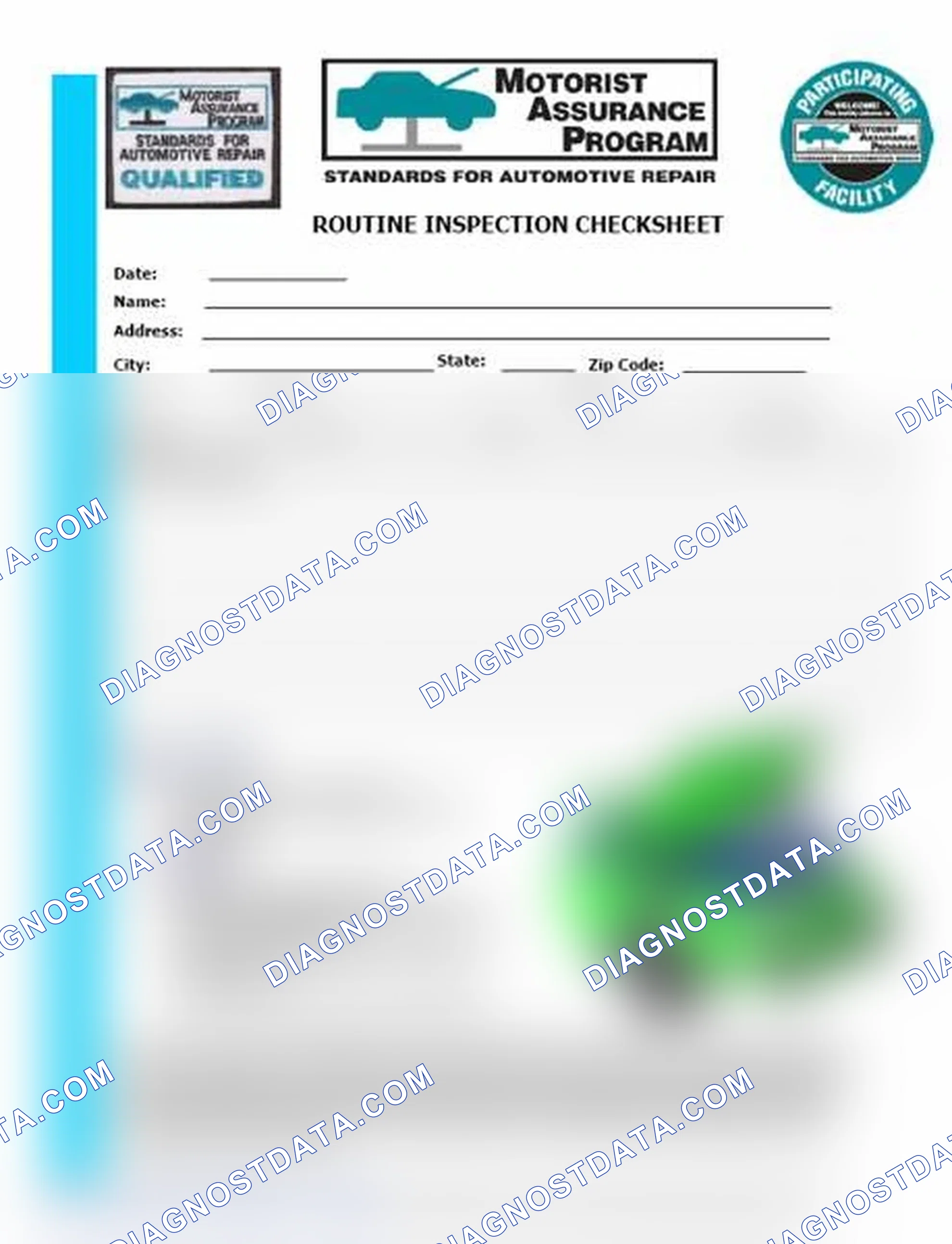 Scheme 26: Routine Inspection Checksheet (1 Of 2)