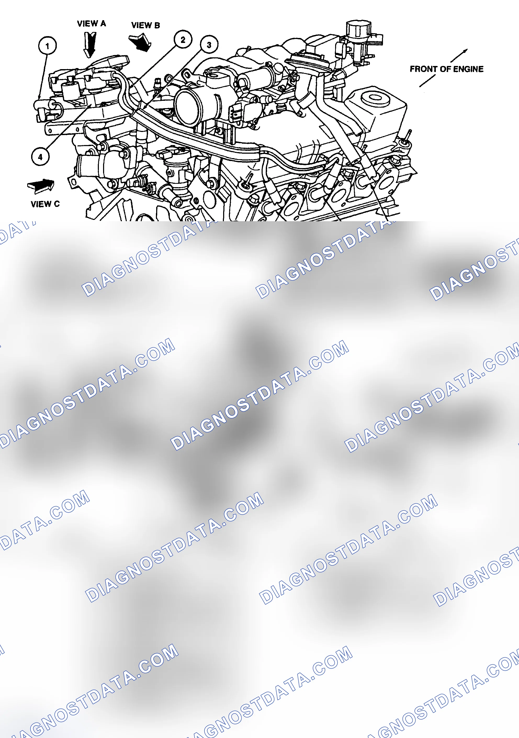 Scheme 7: Spark Plug Wiring Routing (3.0L - VIN "U")