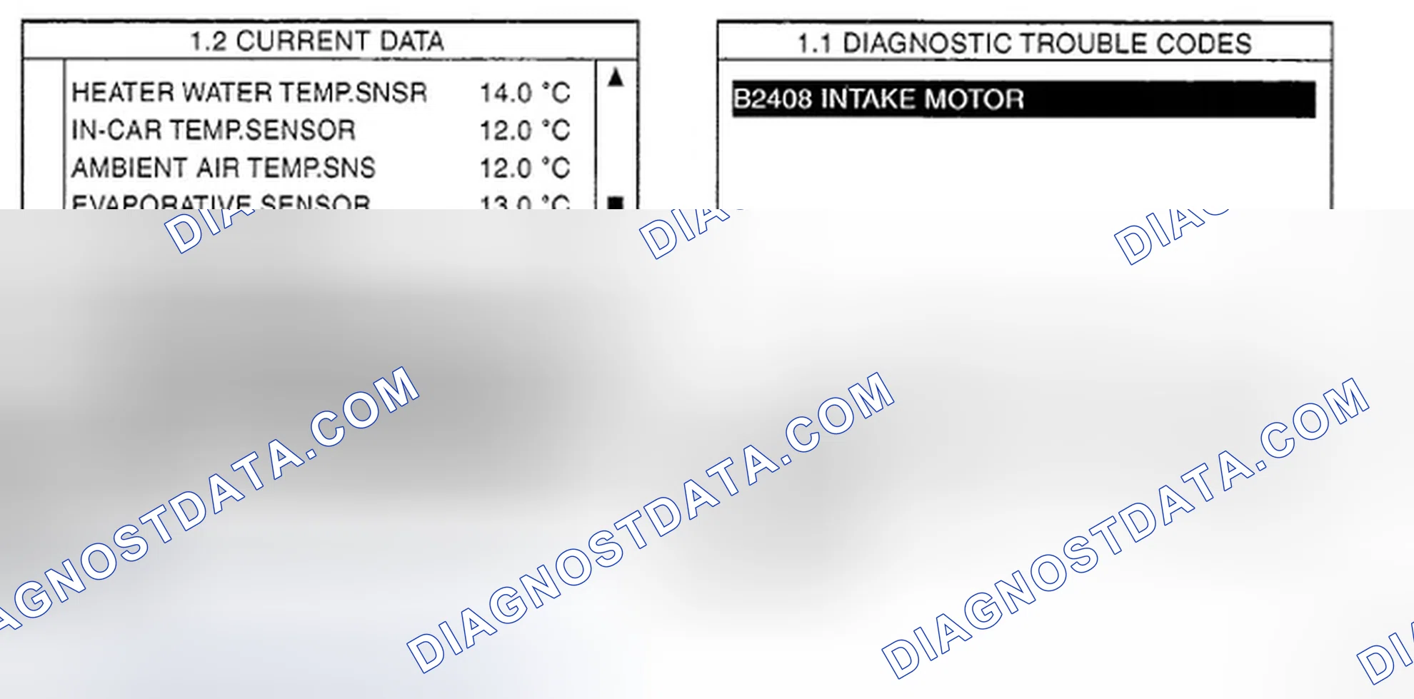 Scheme 17: MONITOR SCAN TOOL DATA