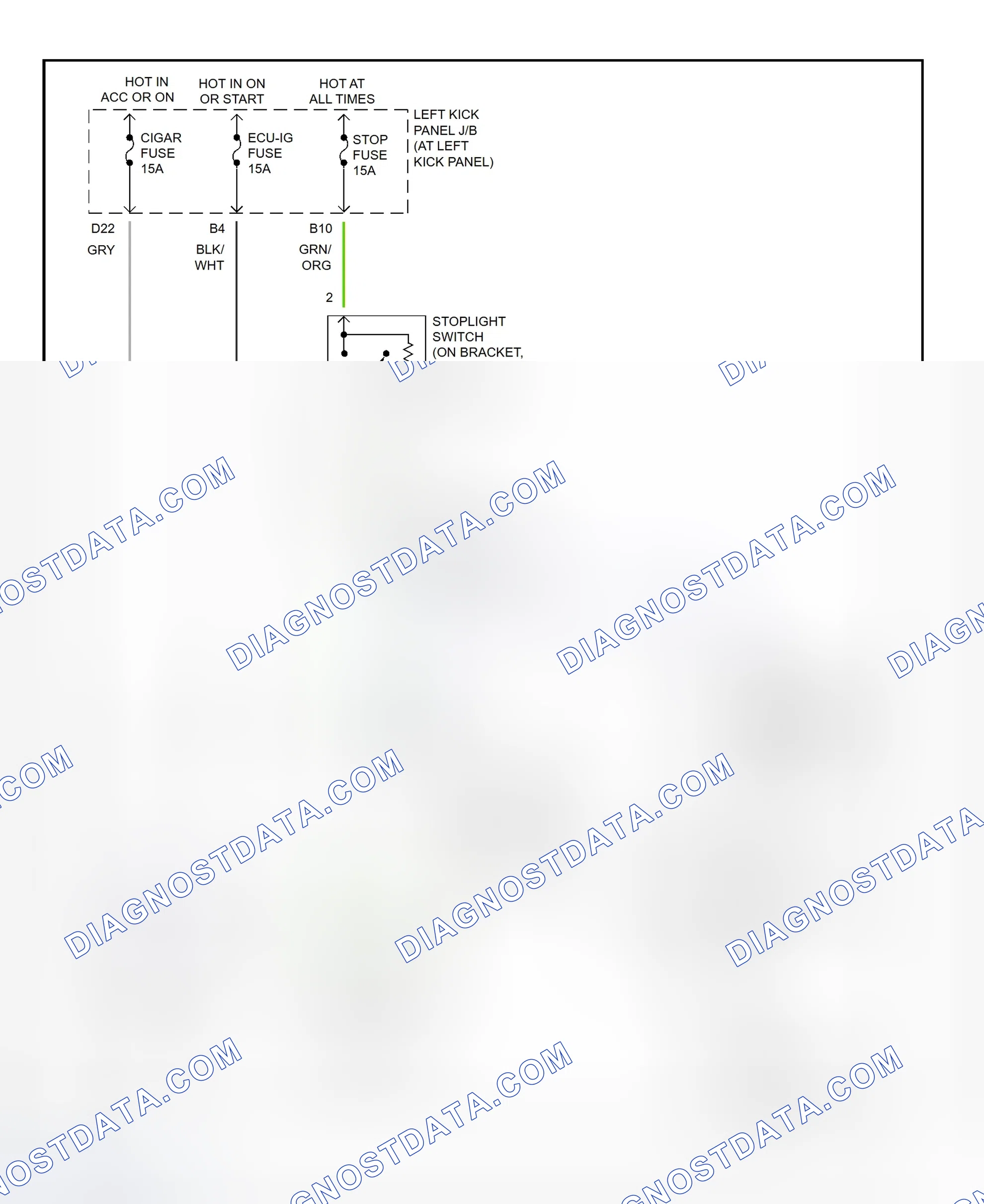 Scheme 271: Shift Interlock System Wiring Diagram (2001 - Lexus LX470)