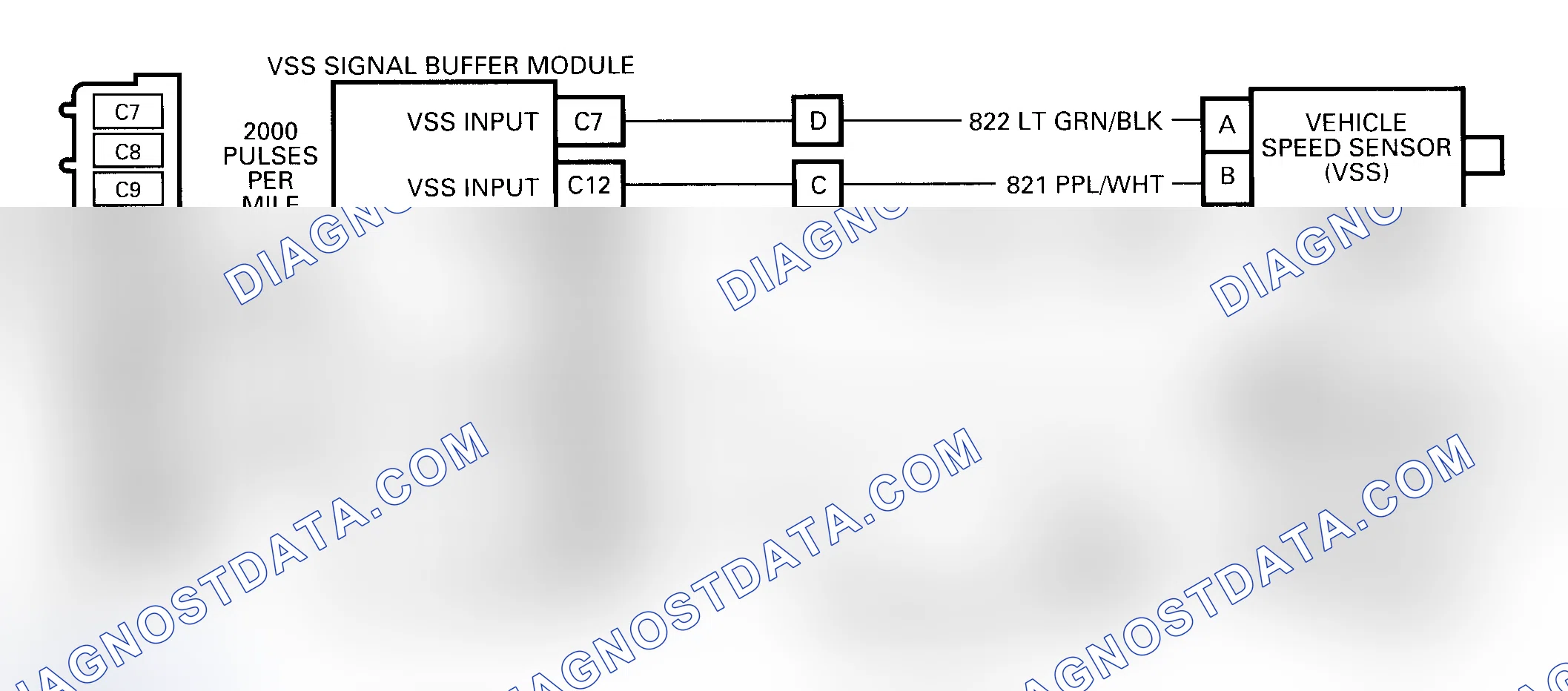 Scheme 134: DTC 24 Schematic (4L60-E) VSS Circuit Low (Transmission Output Speed Signal)