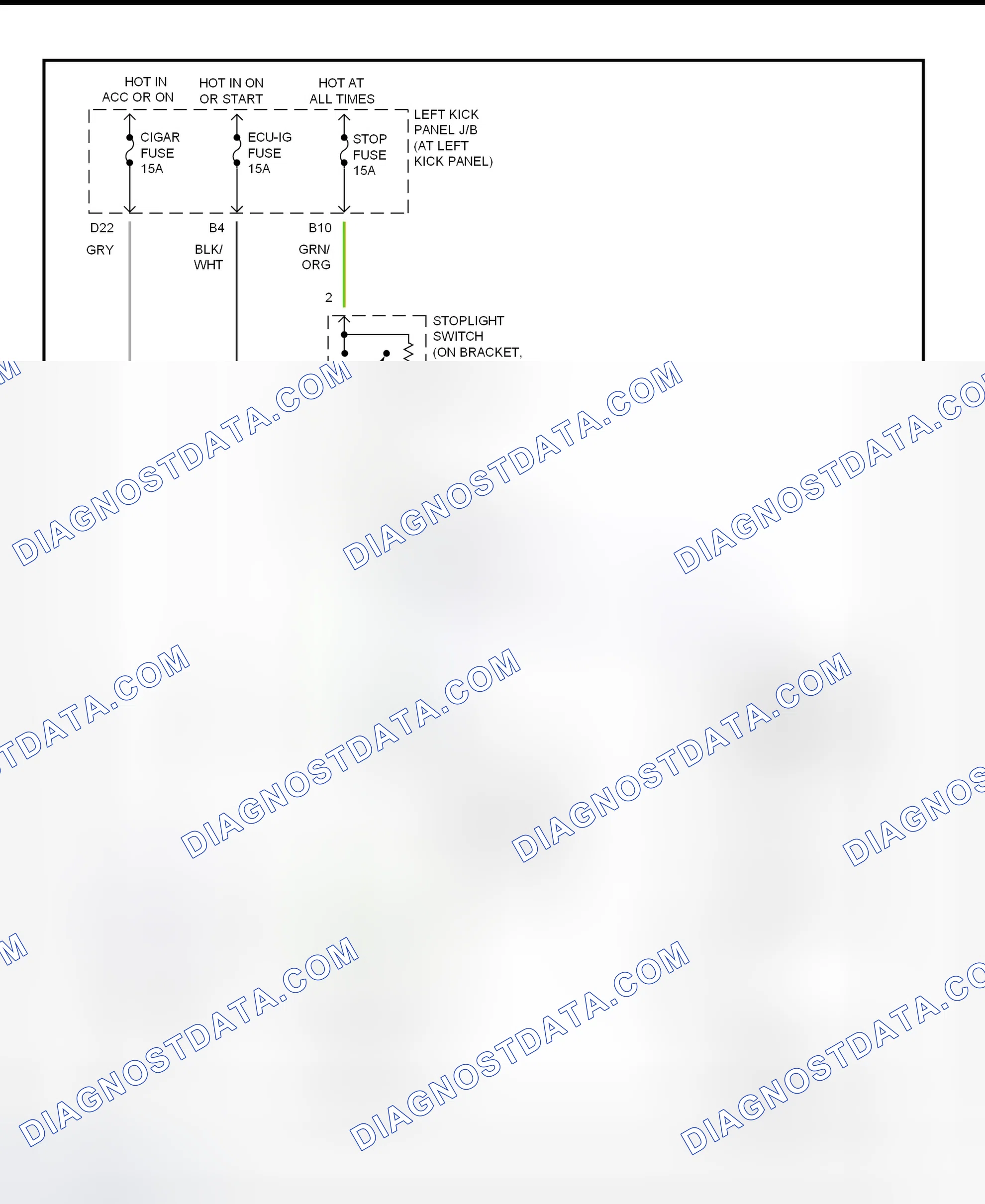 Scheme 315: Shift Interlock System Wiring Diagram (2002 - Lexus LX470)