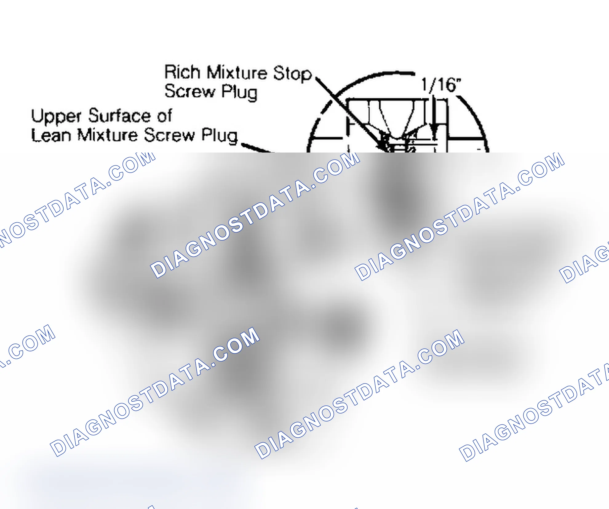 Scheme 54: Installing Lean Mixture Screw Plug & Rich Mixture Stop Screw Plug Plugs seal settings and prevent loss of fuel vapor.