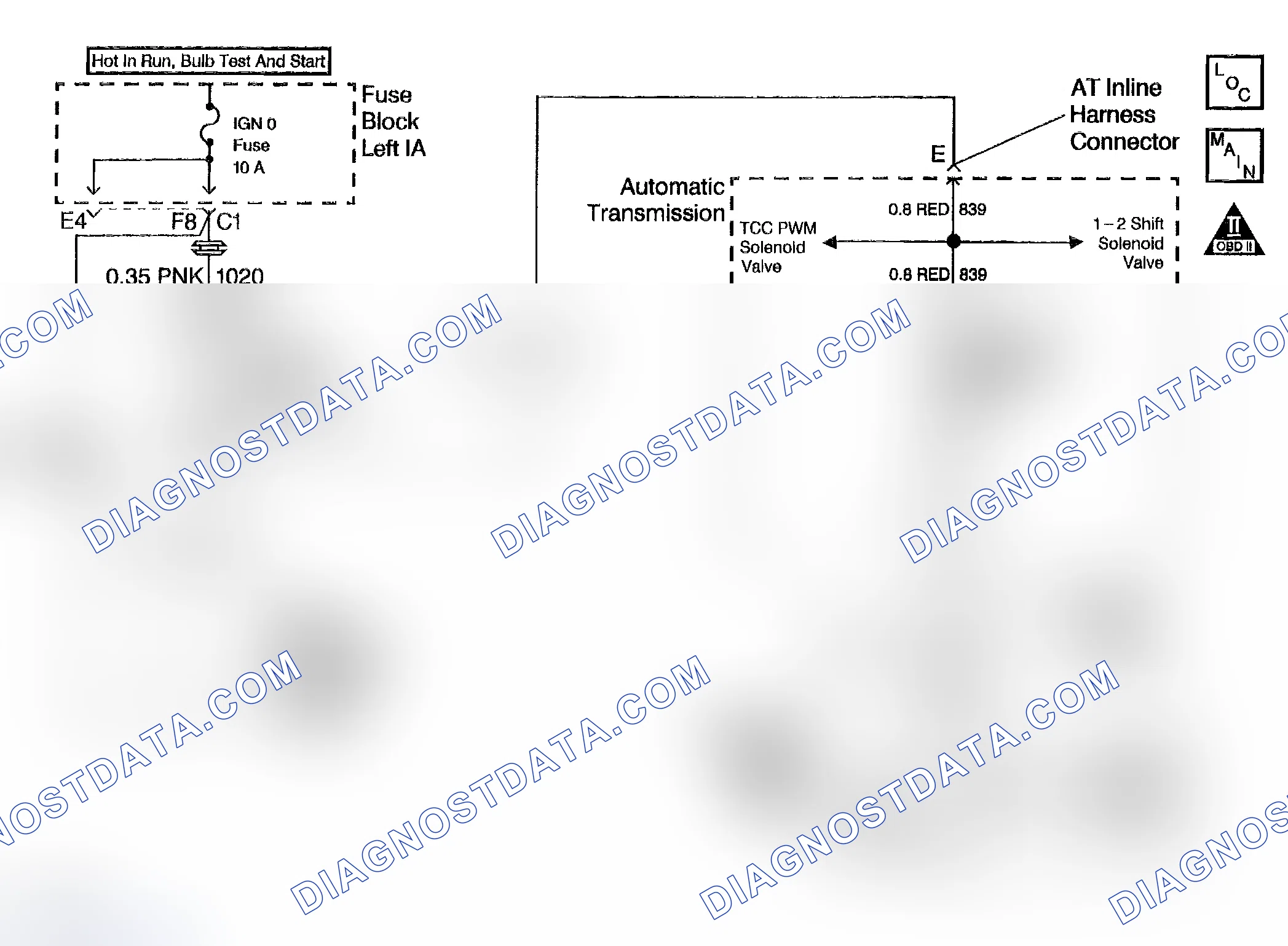 Scheme 848: DTC P0758: Open Or Short In The 2-3 SS Valve Circuit Or The 2-3 SS Valve