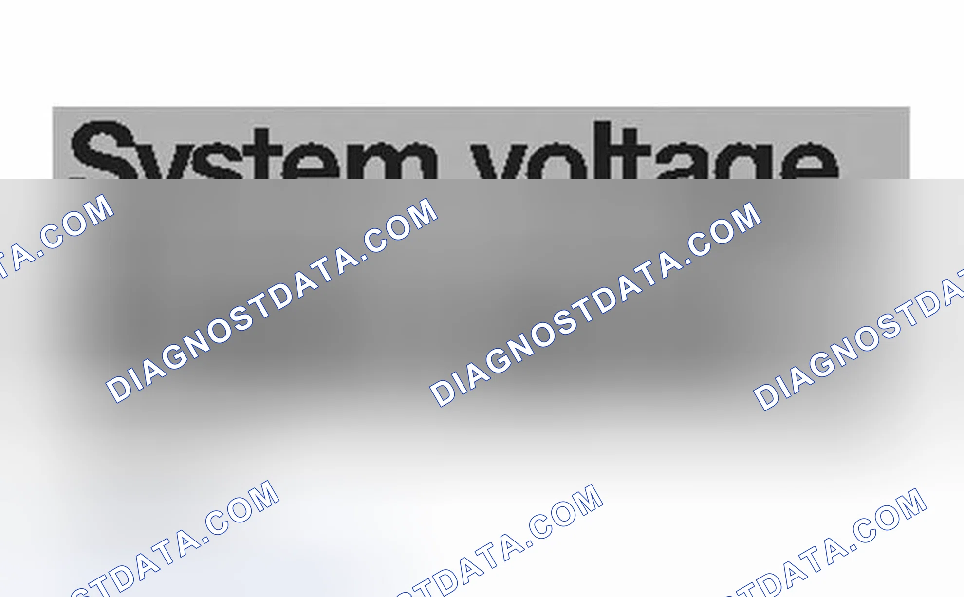 Scheme 485: Identifying System Voltage Engine Speed