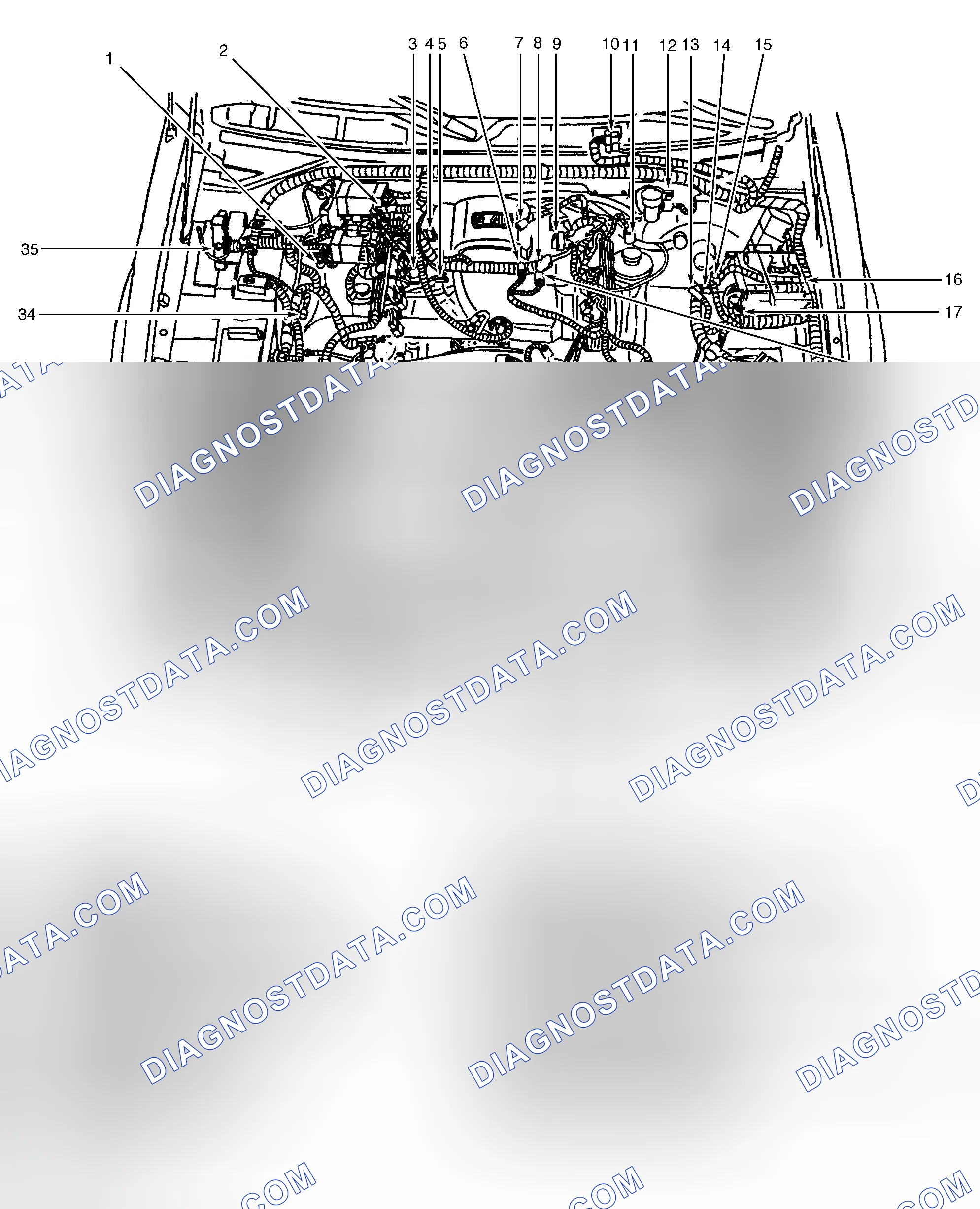 Scheme 22: Locating Powertrain Control Module, Right Side Of Engine Compartment (5.4L)